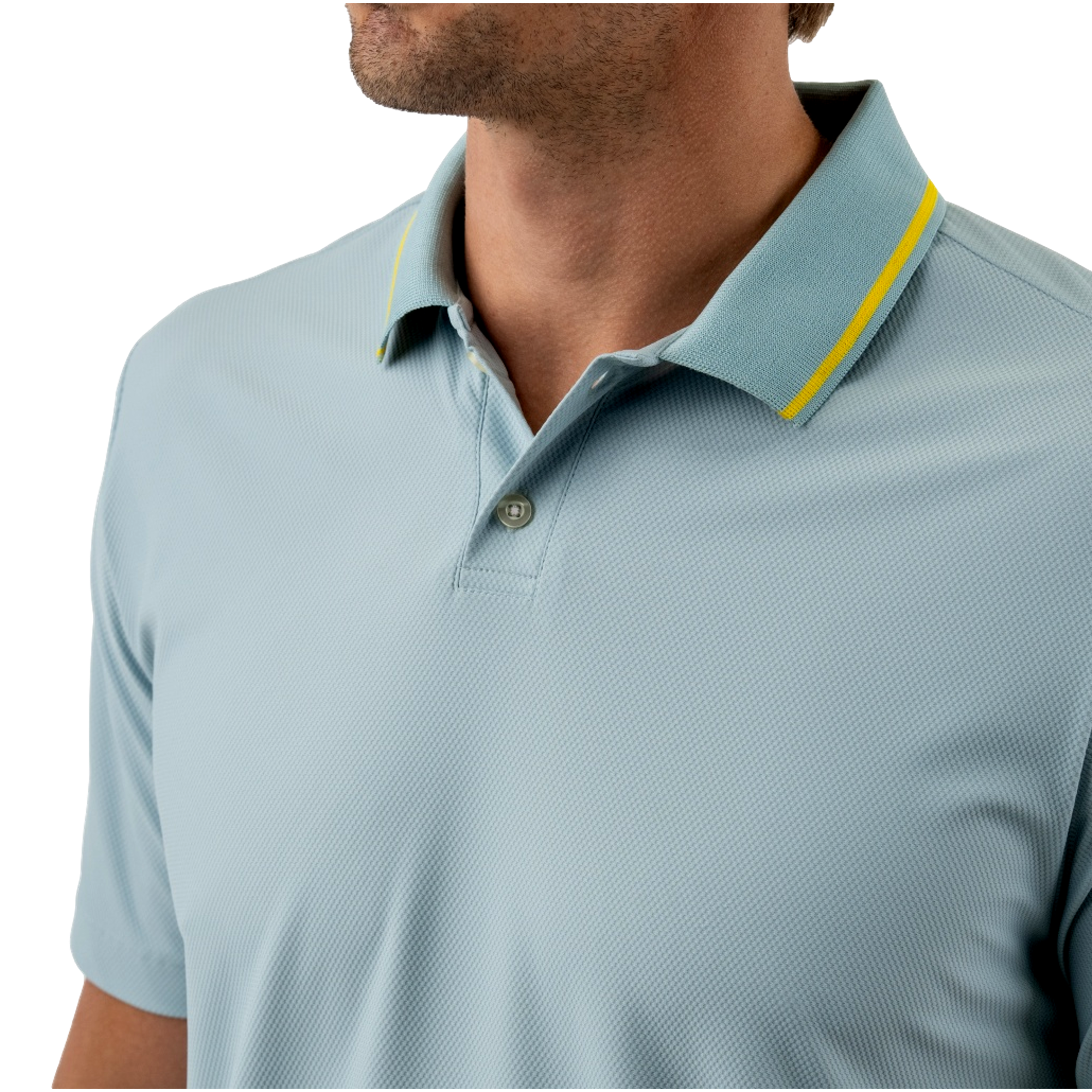 Great Round Textured Men's Golf Polo Shirt