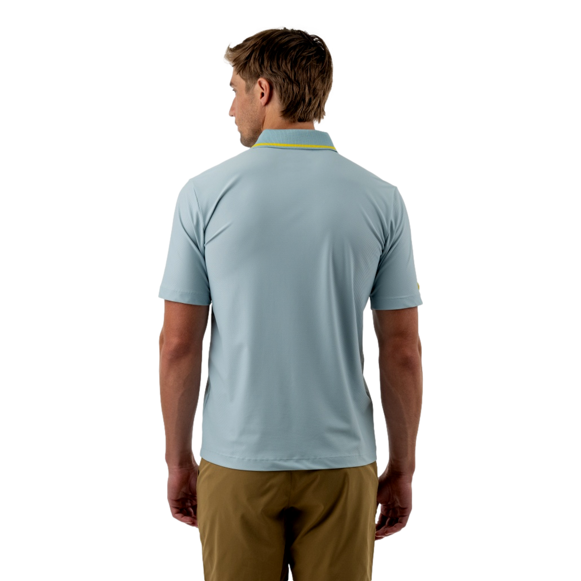 Great Round Textured Men's Golf Polo Shirt