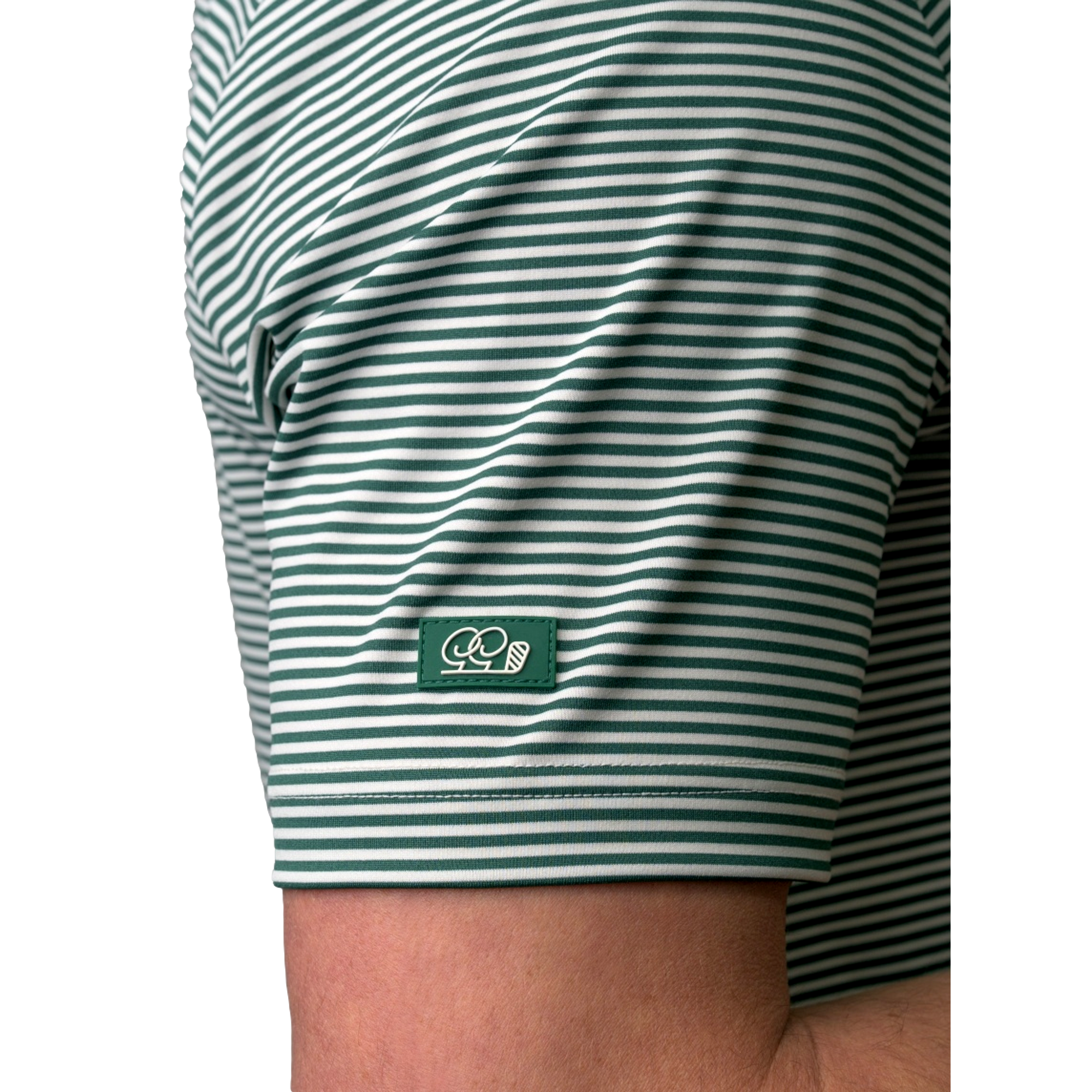 Born to Golf Men's Striped Golf  Polo Shirt