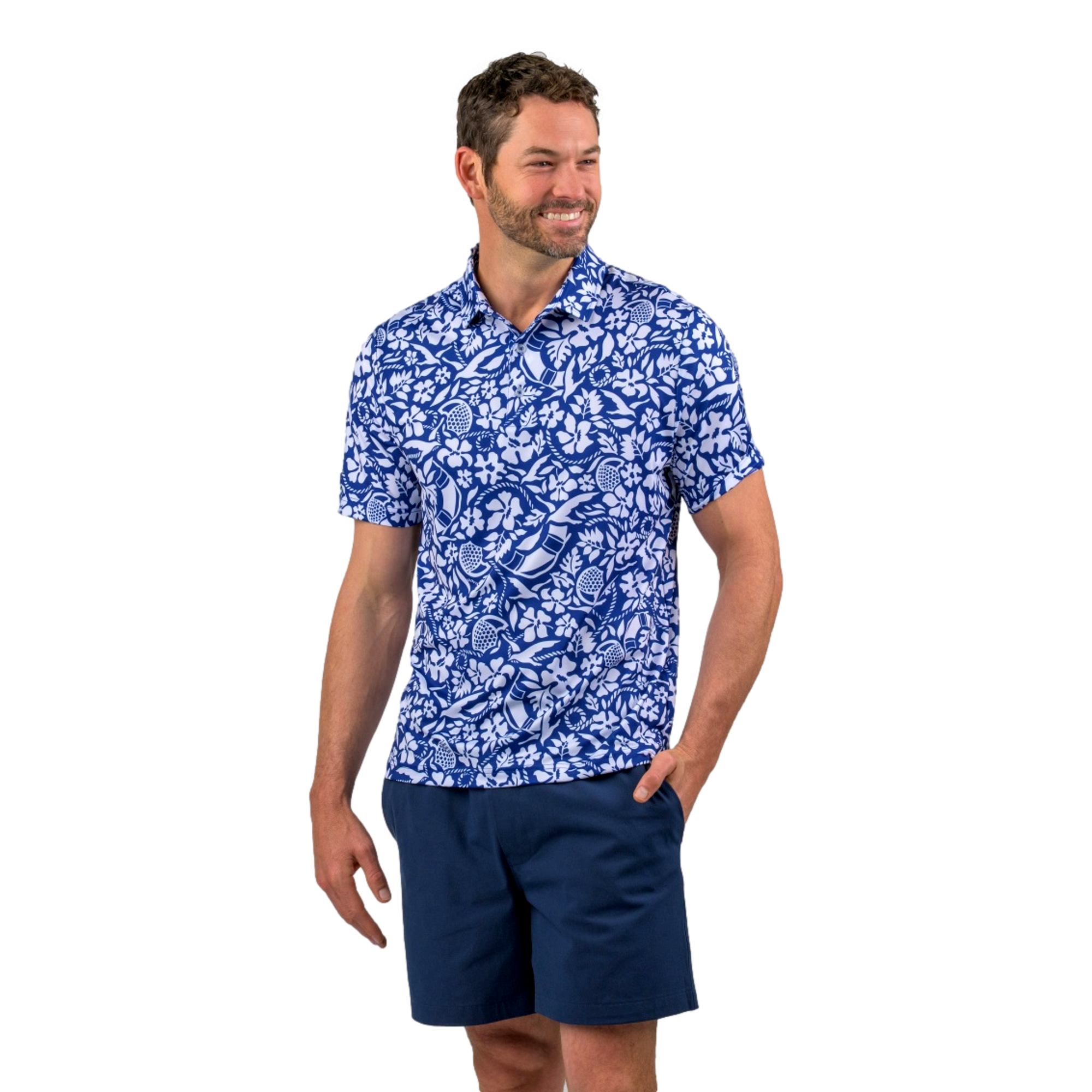 All Aboard Men's Golf Polo Shirt