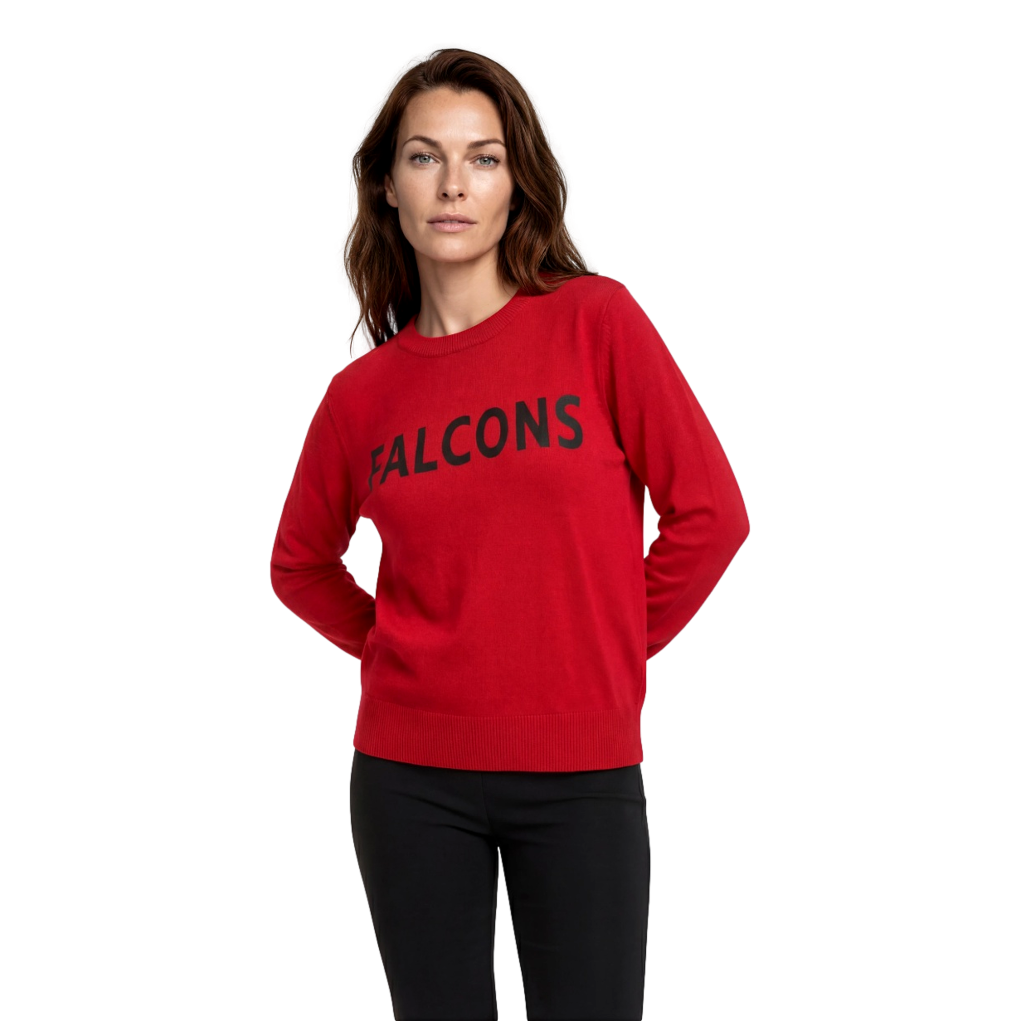 Atlanta Falcons Crewneck Women's Golf Sweater