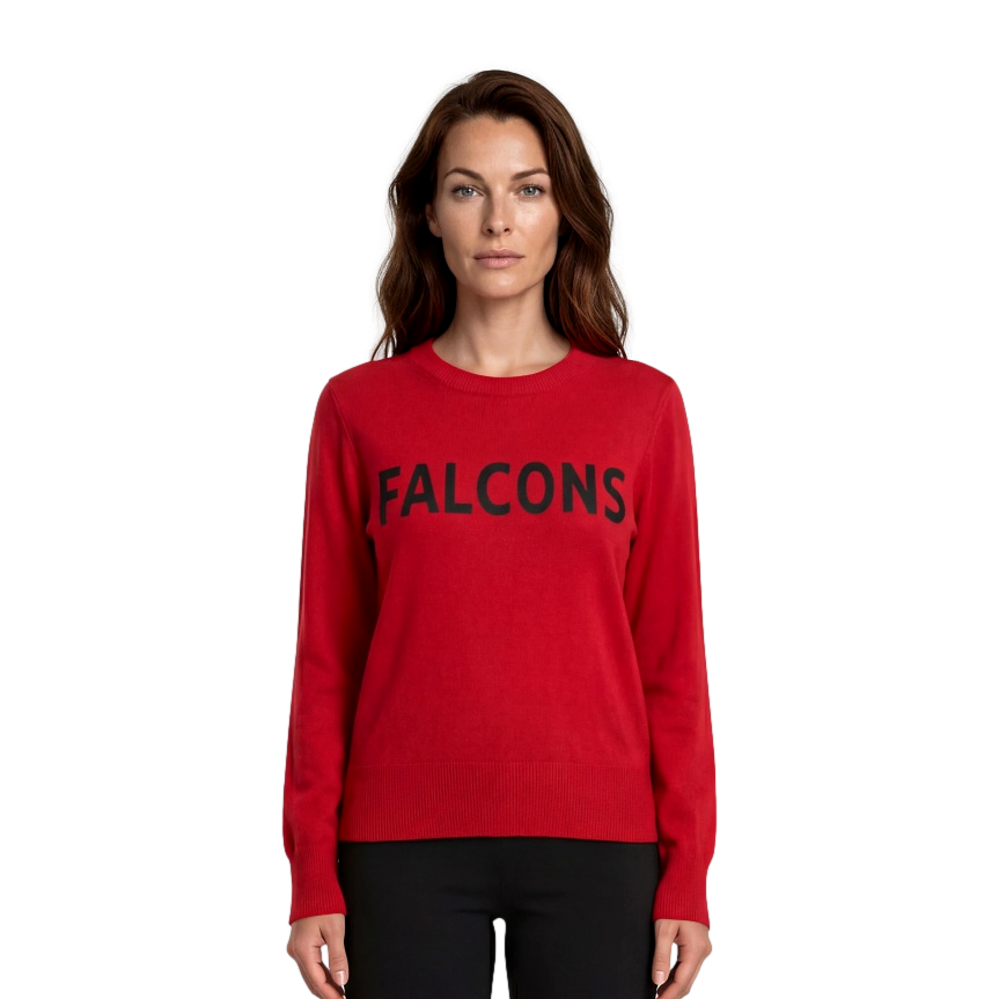 Atlanta Falcons Crewneck Women's Golf Sweater