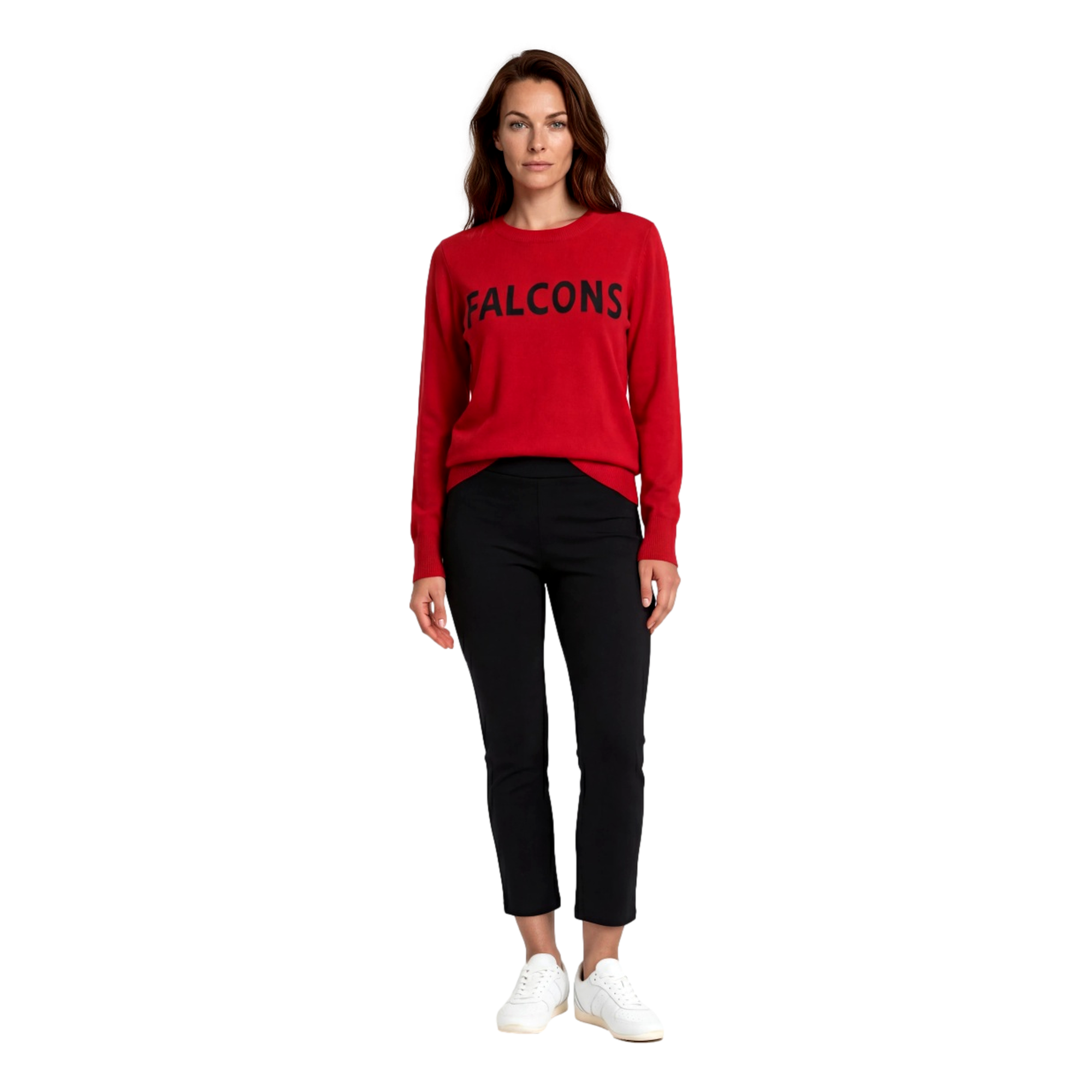 Atlanta Falcons Crewneck Women's Golf Sweater
