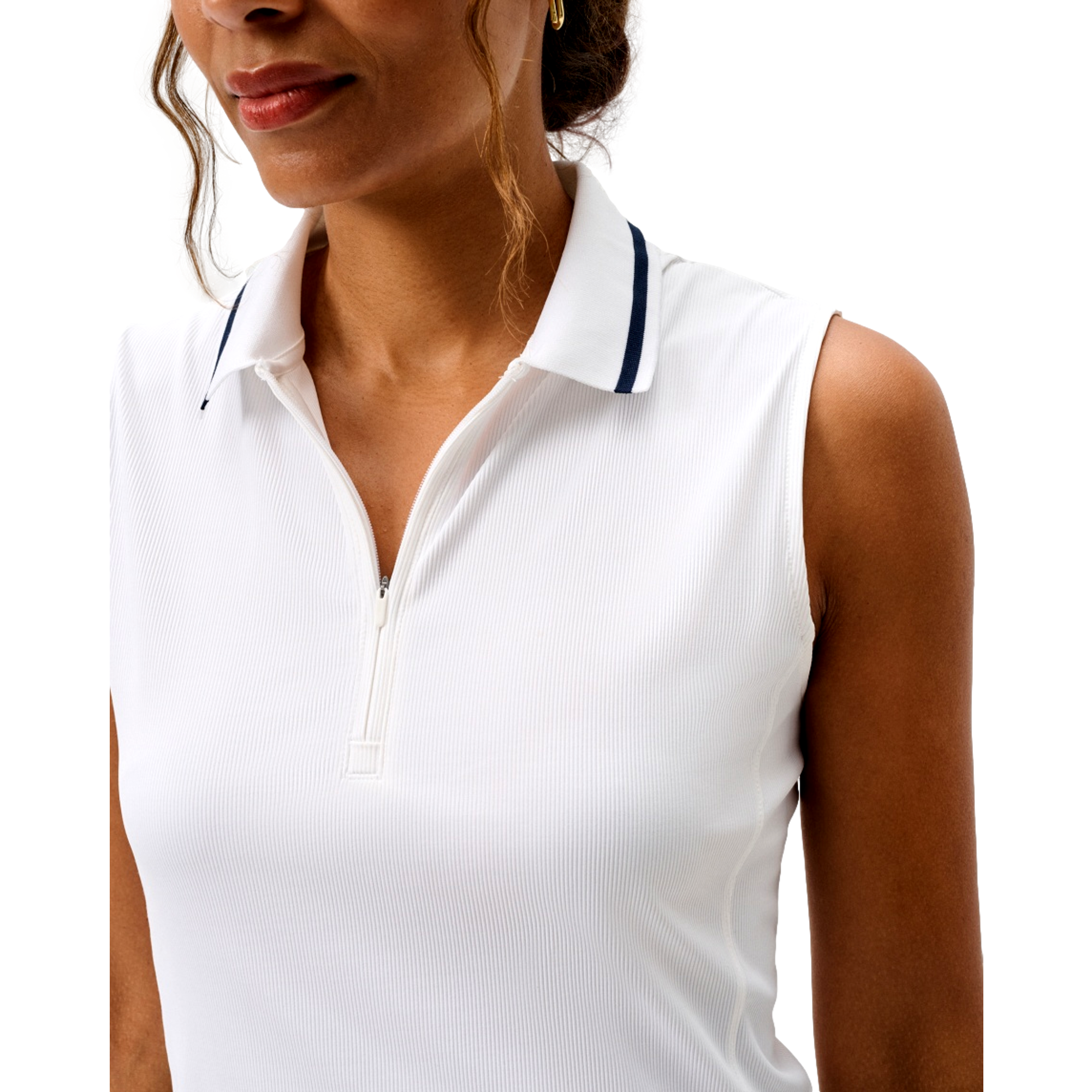 Hoppin Women's Sleeveless Golf Polo Shirt
