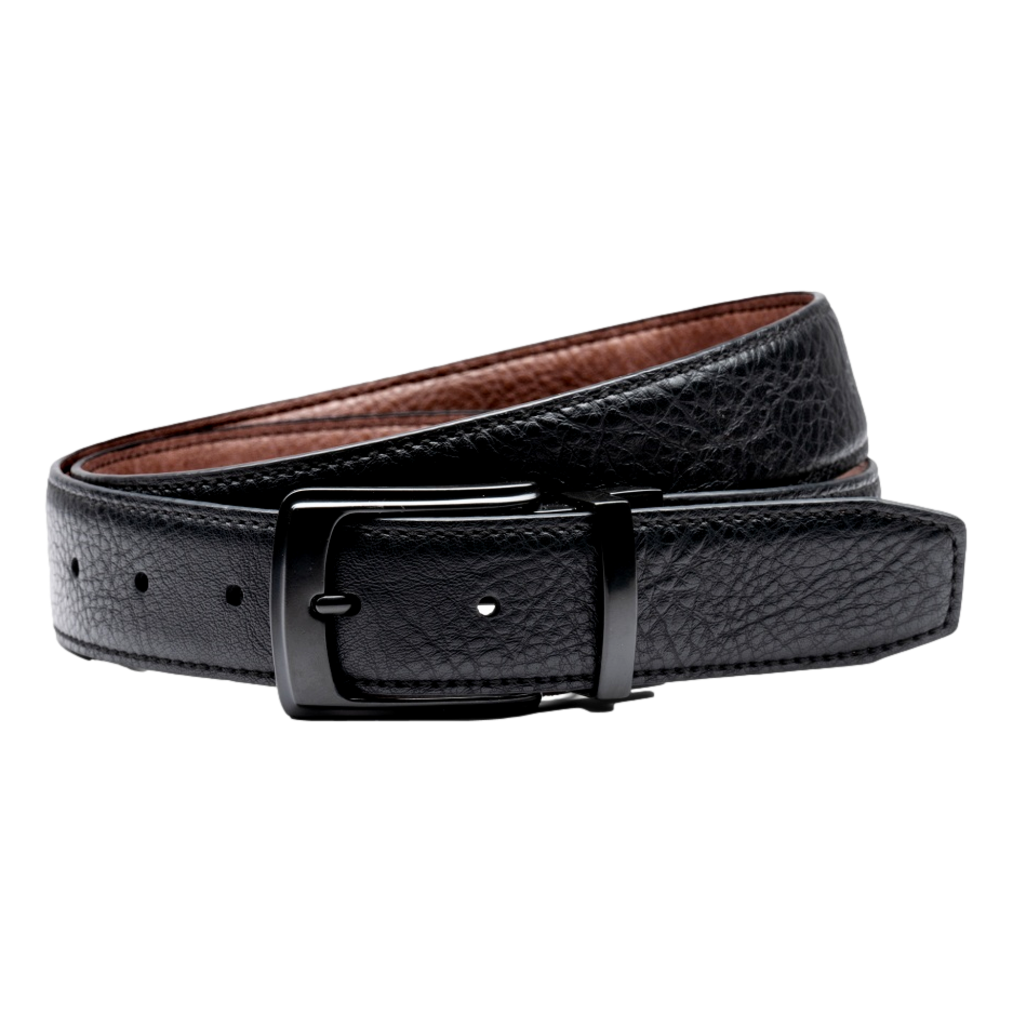 Reversible Pebble Grain Men's Golf Belt