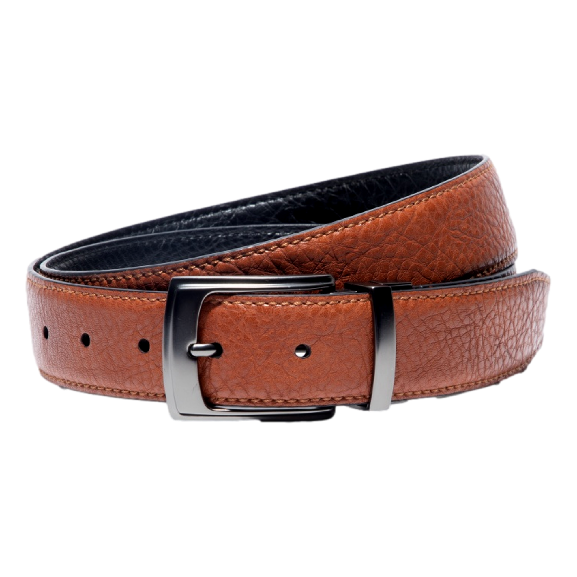 Reversible Pebble Grain Men's Golf Belt