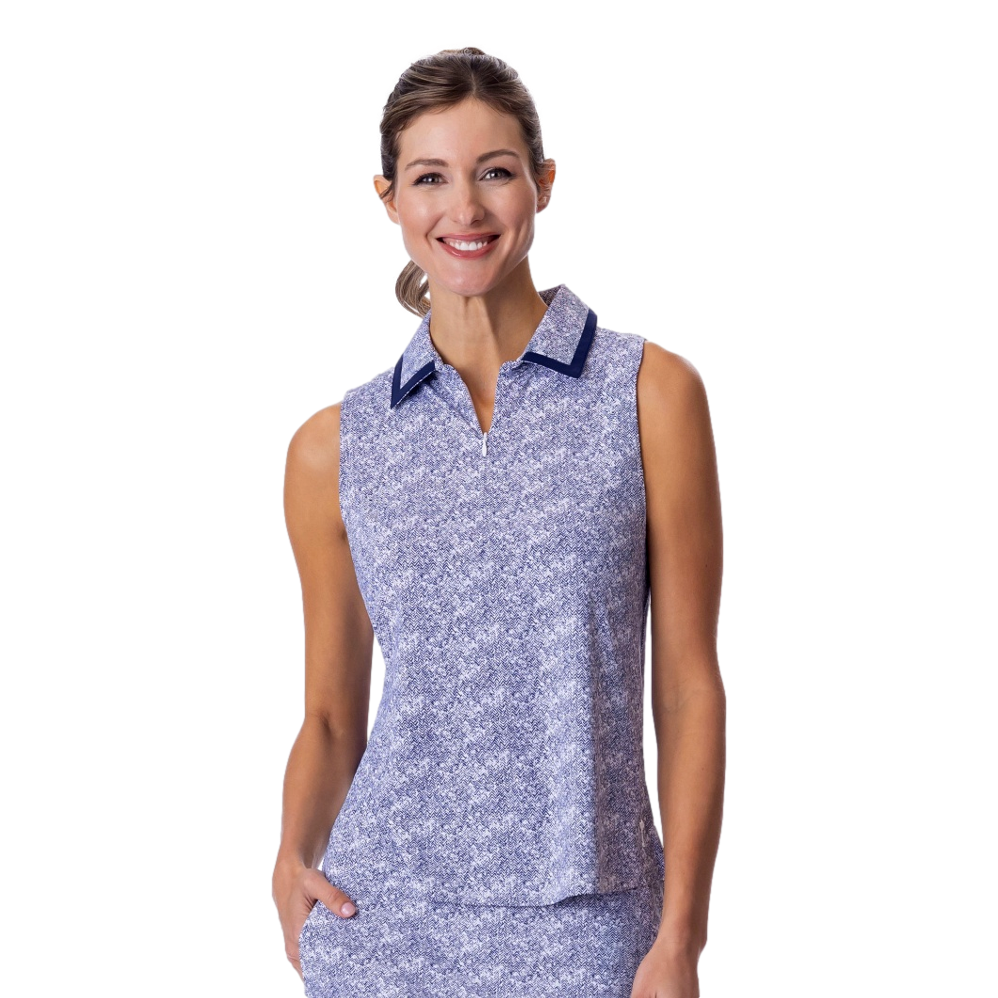 Collard Luna Women's Sleeveless Golf Polo