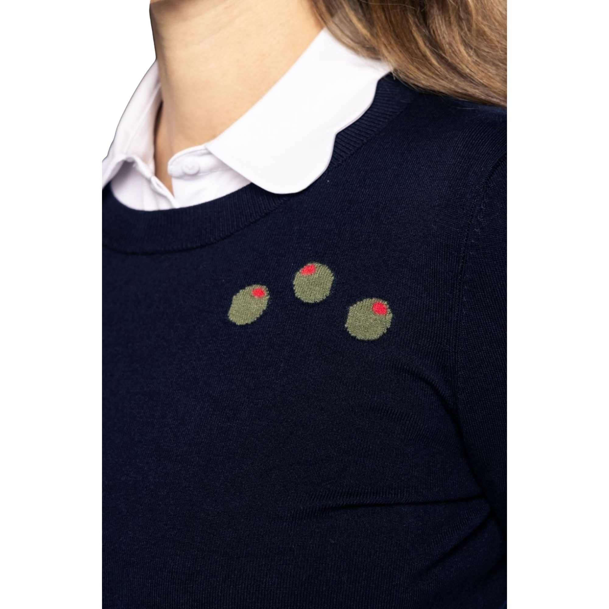 Olives Women's Golf Crewneck Sweater