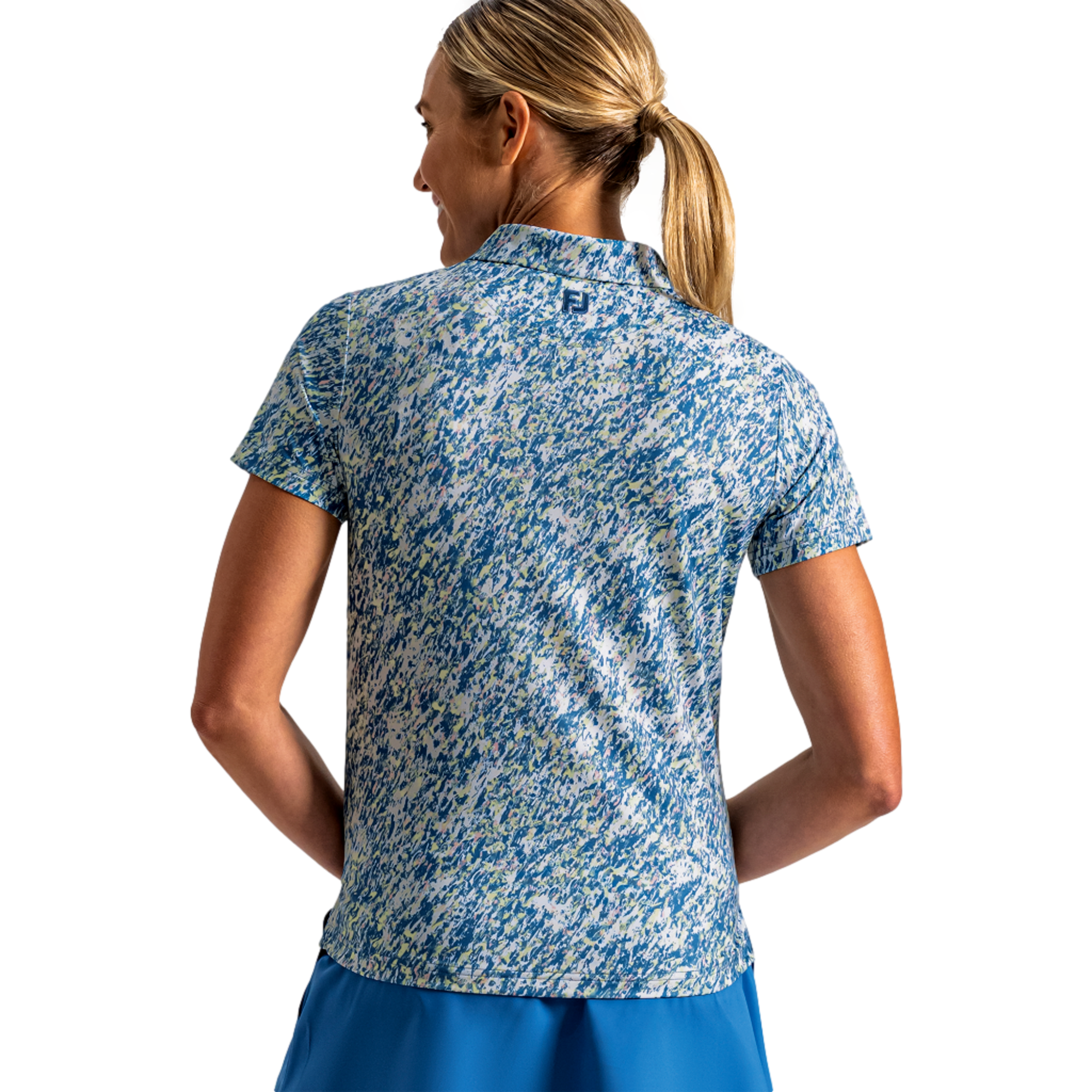 Splatter Print Essential Women's Golf Polo Shirt