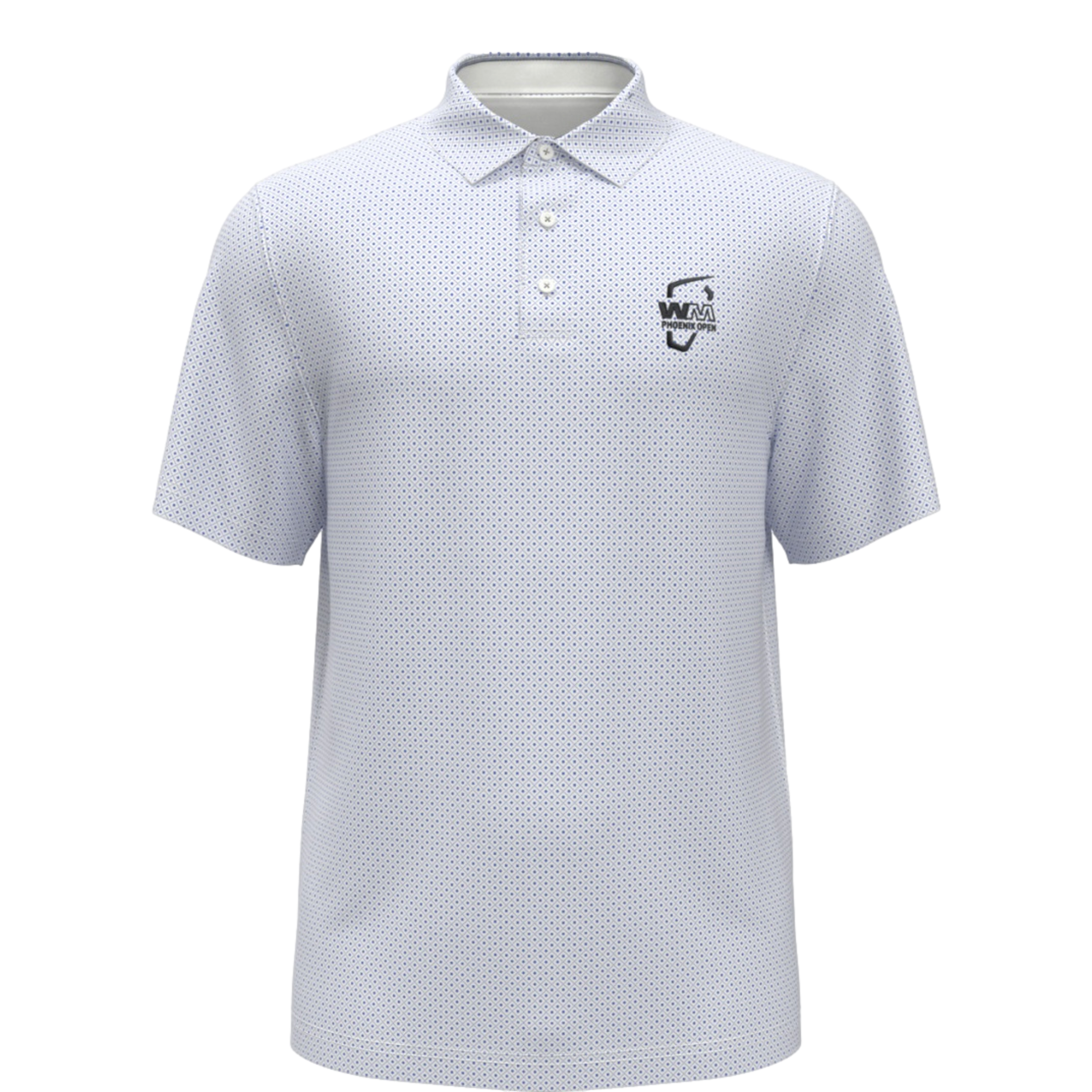 Waste Management Micro Geo Printed Men's Golf Polo Shirt