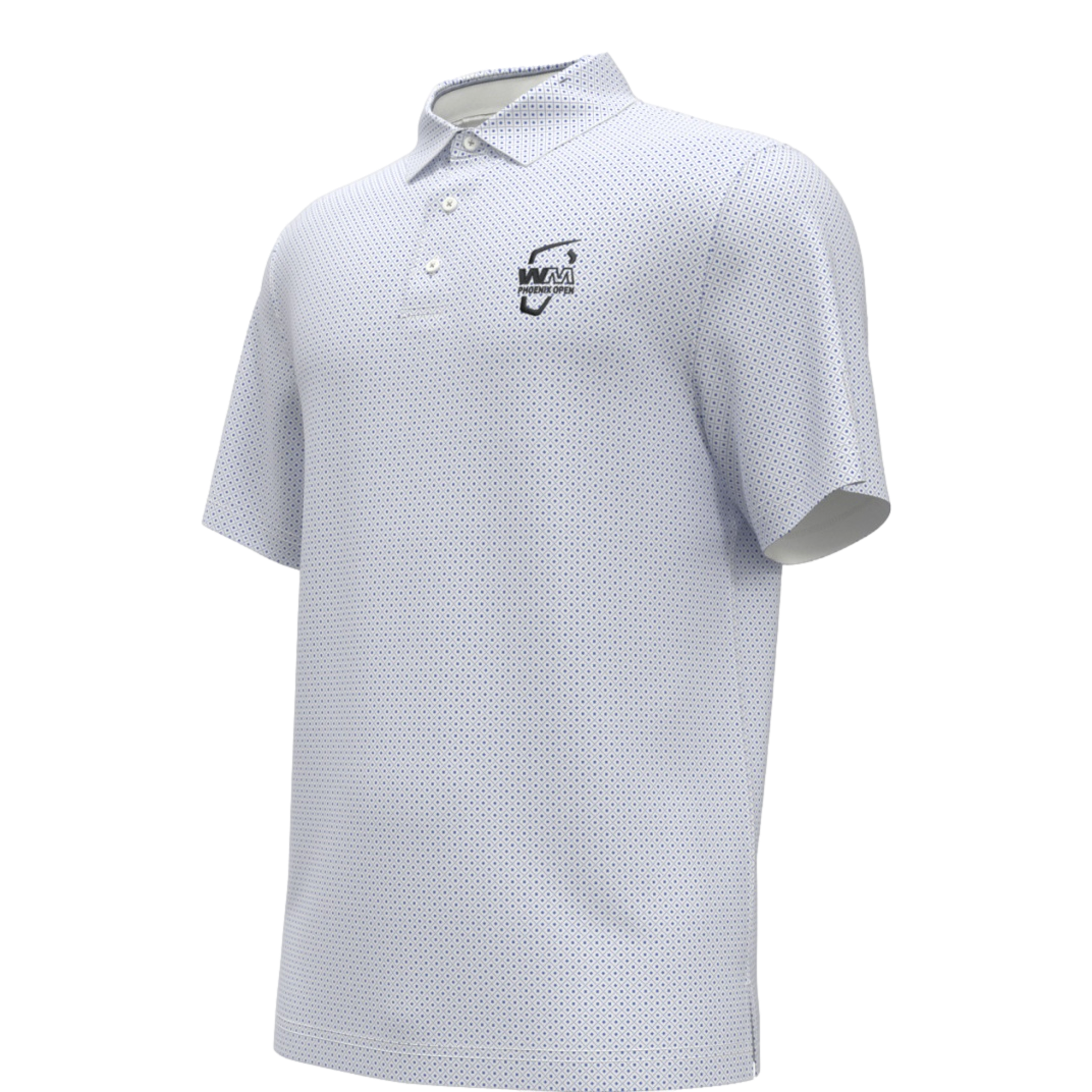 Waste Management Micro Geo Printed Men's Golf Polo Shirt