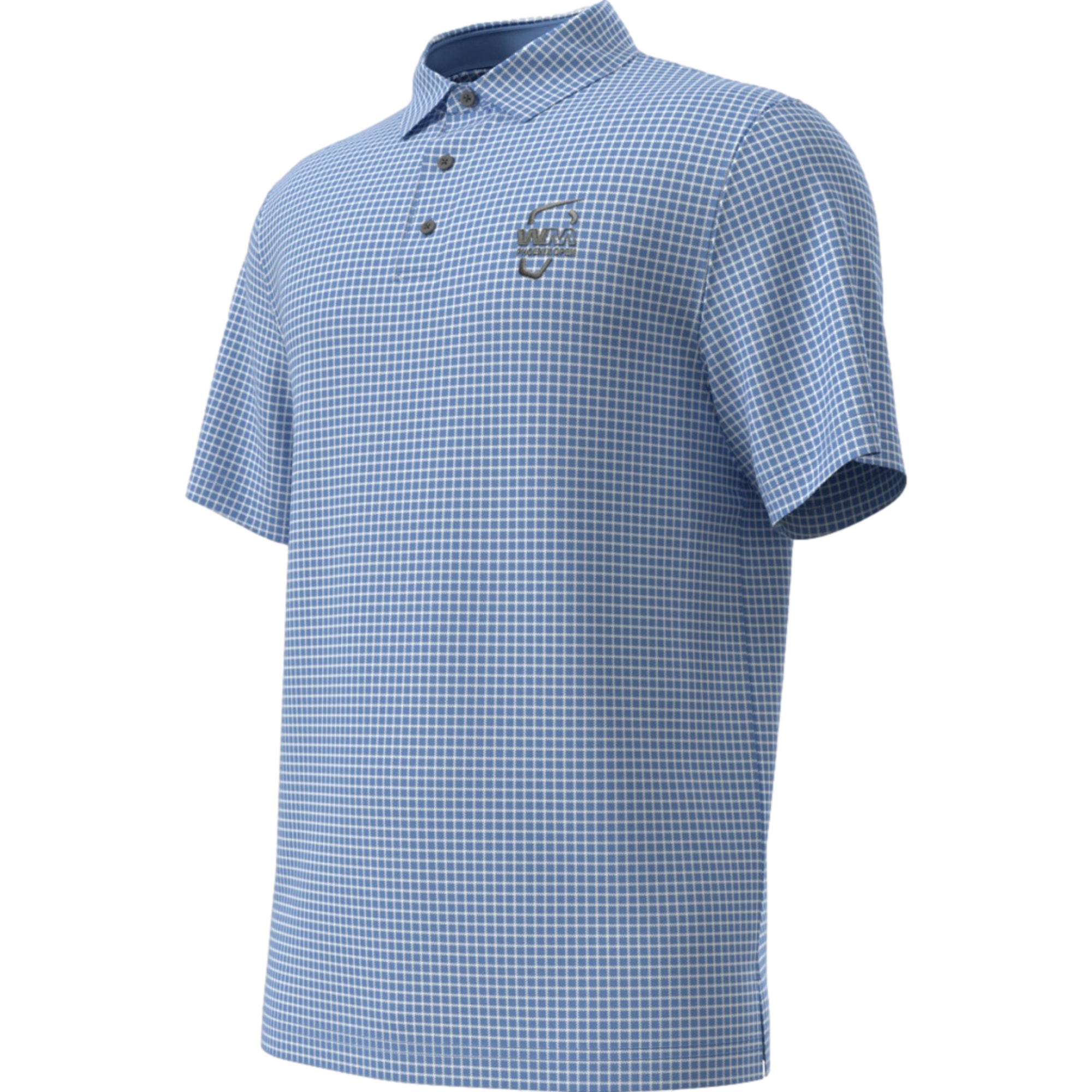 Waste Management Abstract Gingham Printed Men's Golf Polo Shirt