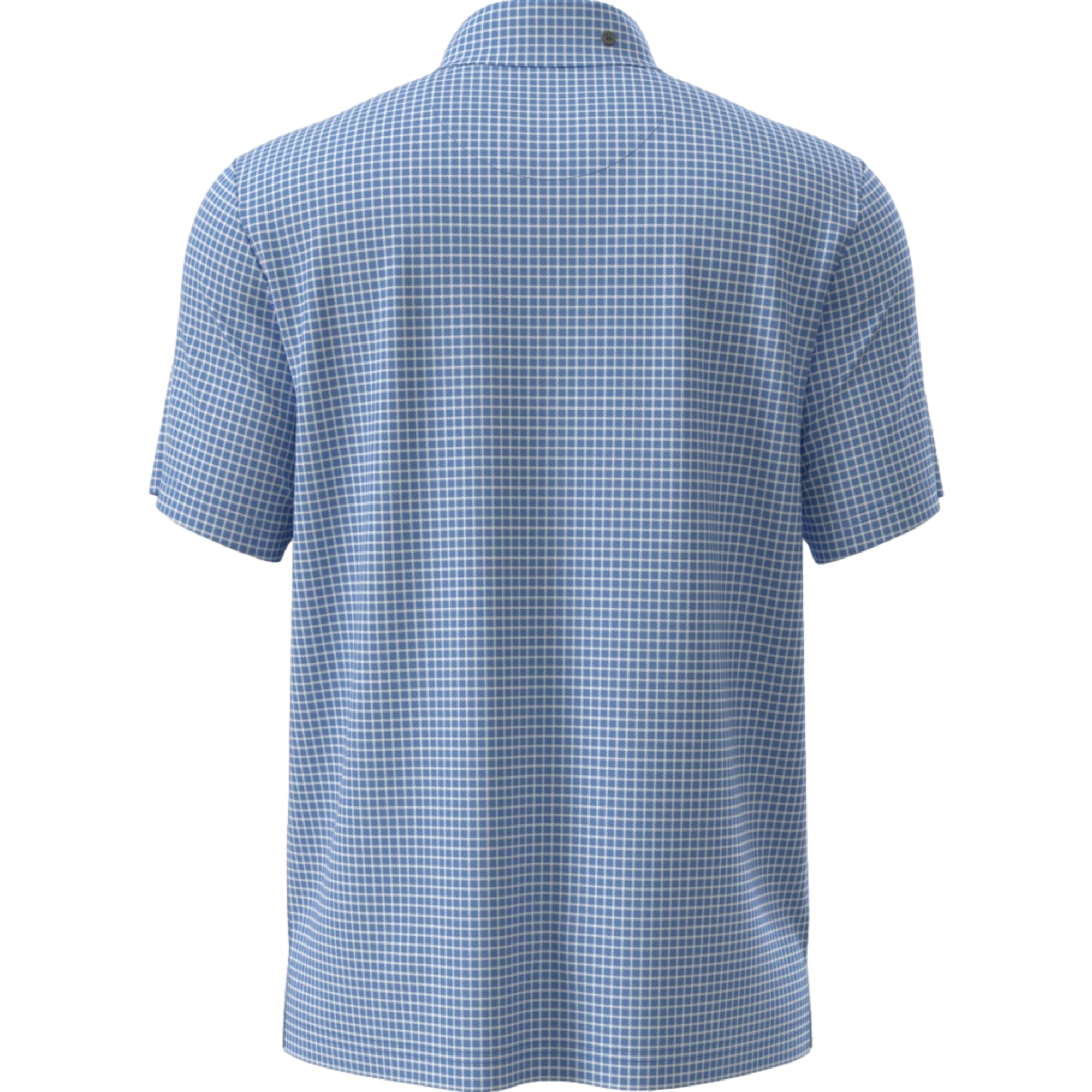 Waste Management Abstract Gingham Printed Men's Golf Polo Shirt