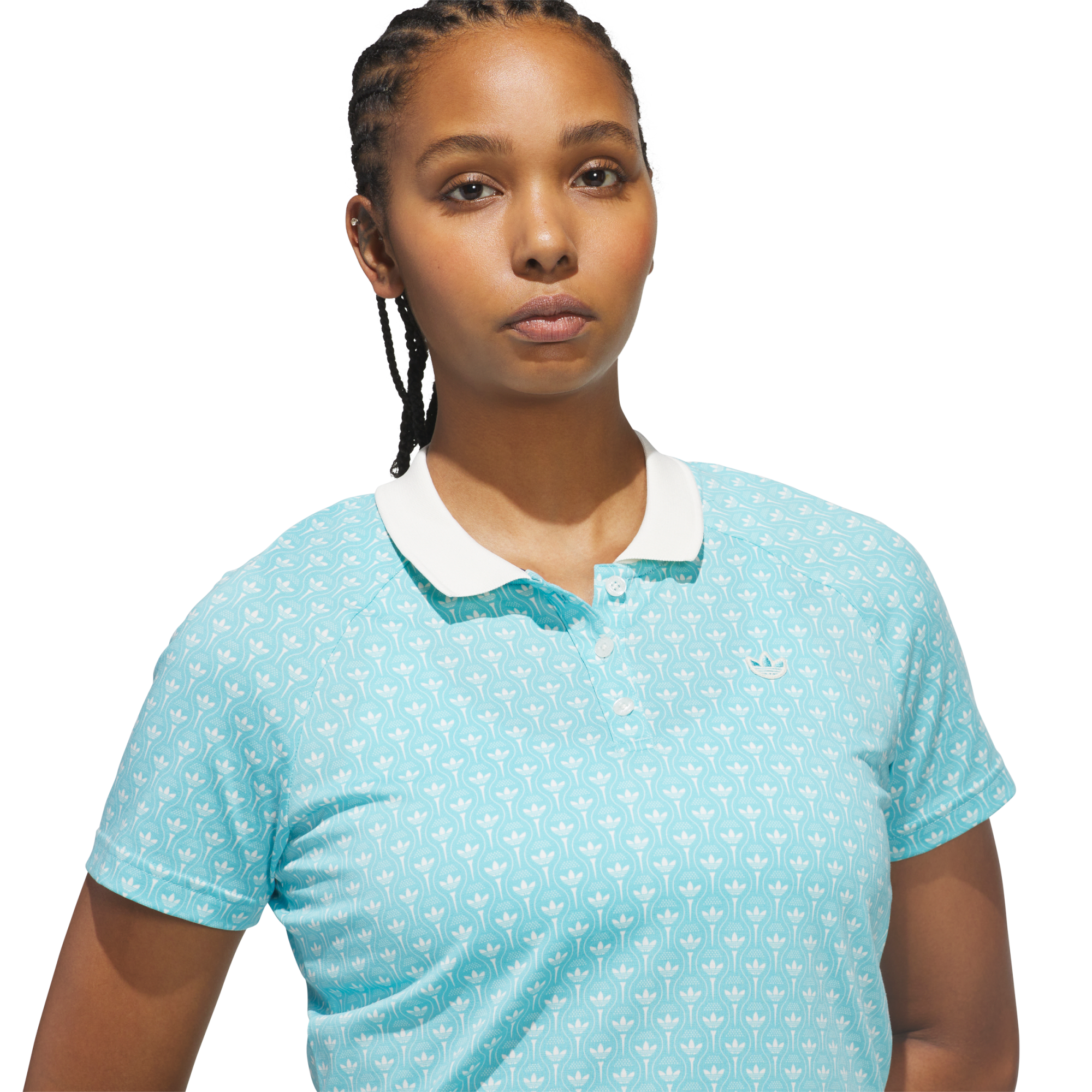 Originals Women's All-Over Trefoil Golf Polo