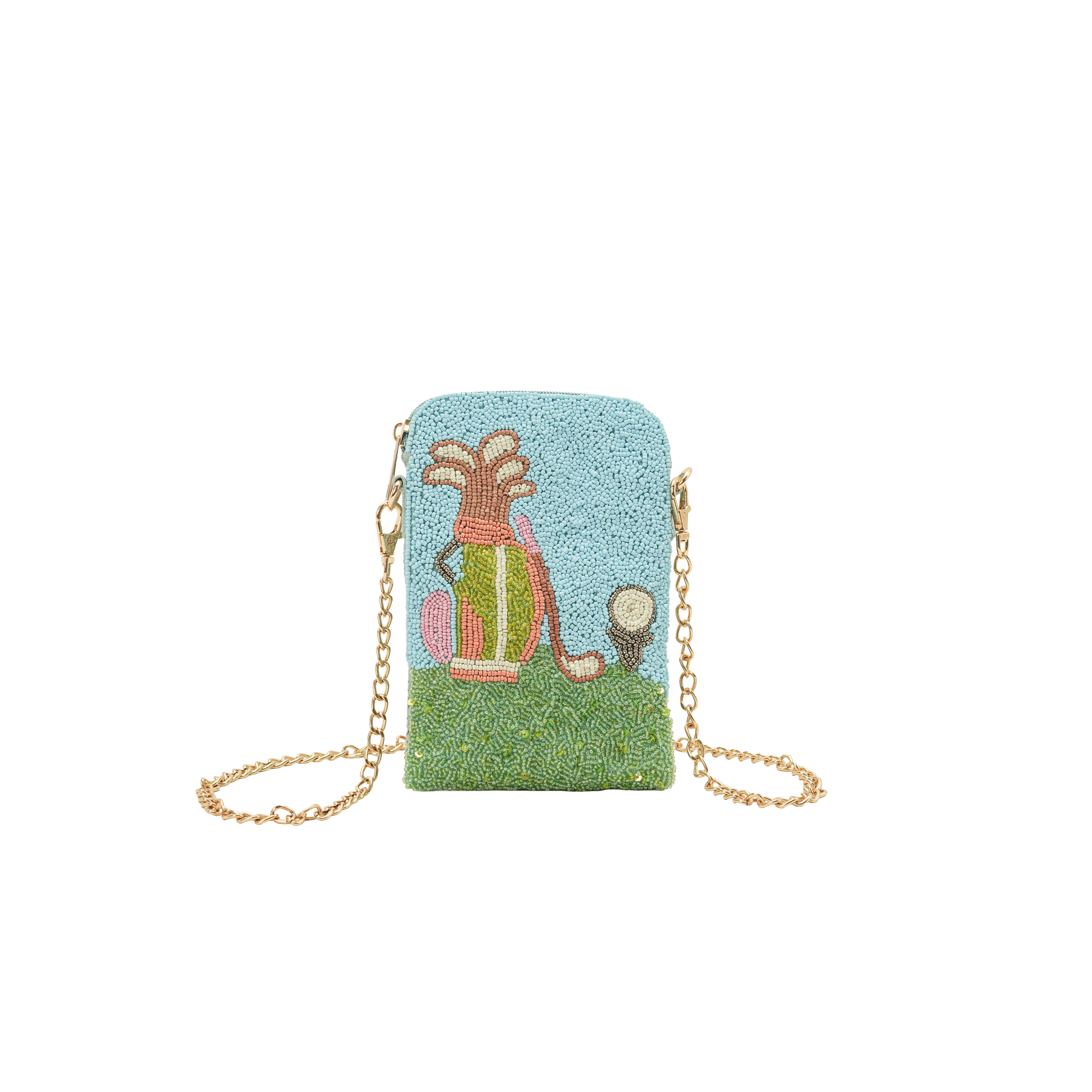 Tee Keeper Golf Beaded Crossbody Bag