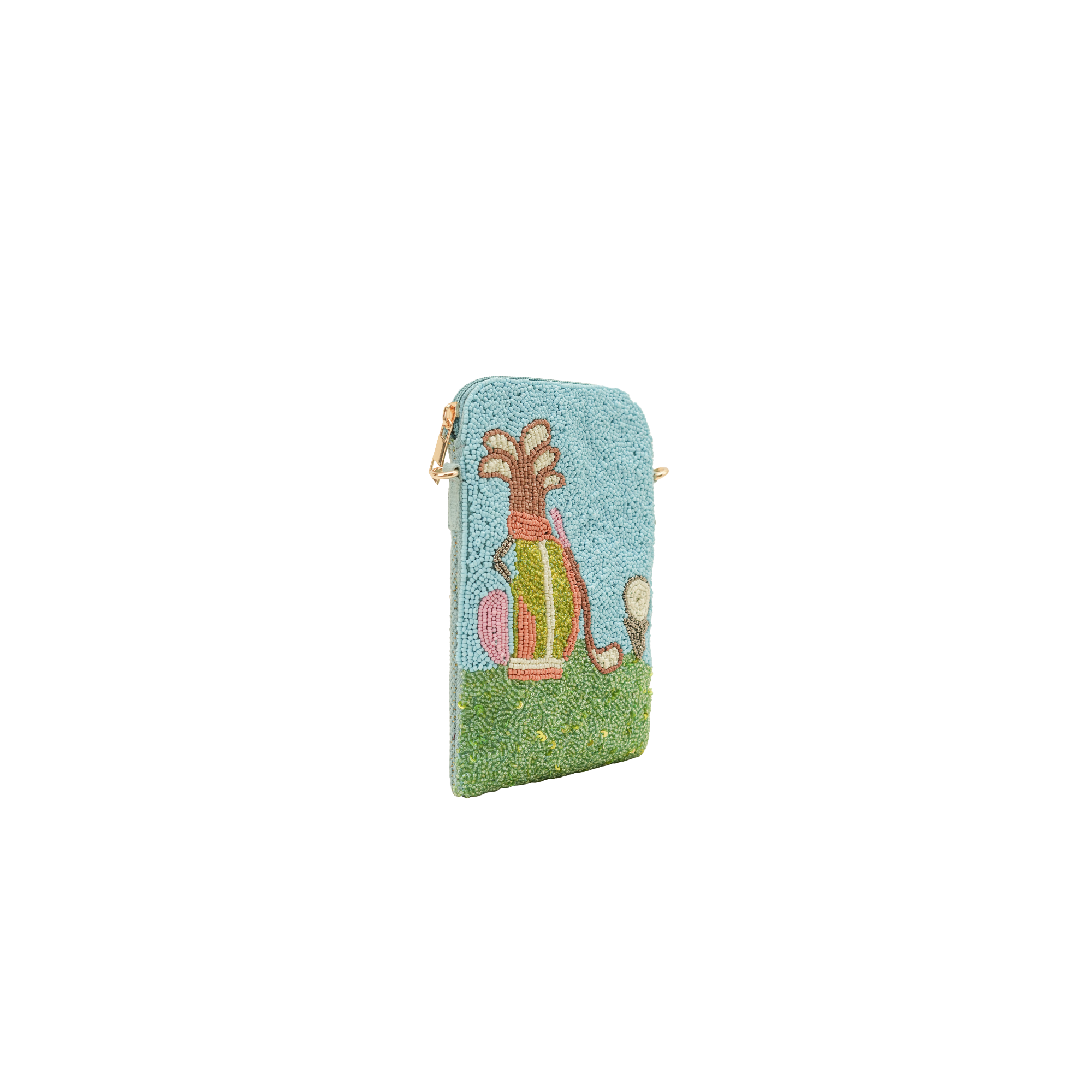 Tee Keeper Golf Beaded Crossbody Bag