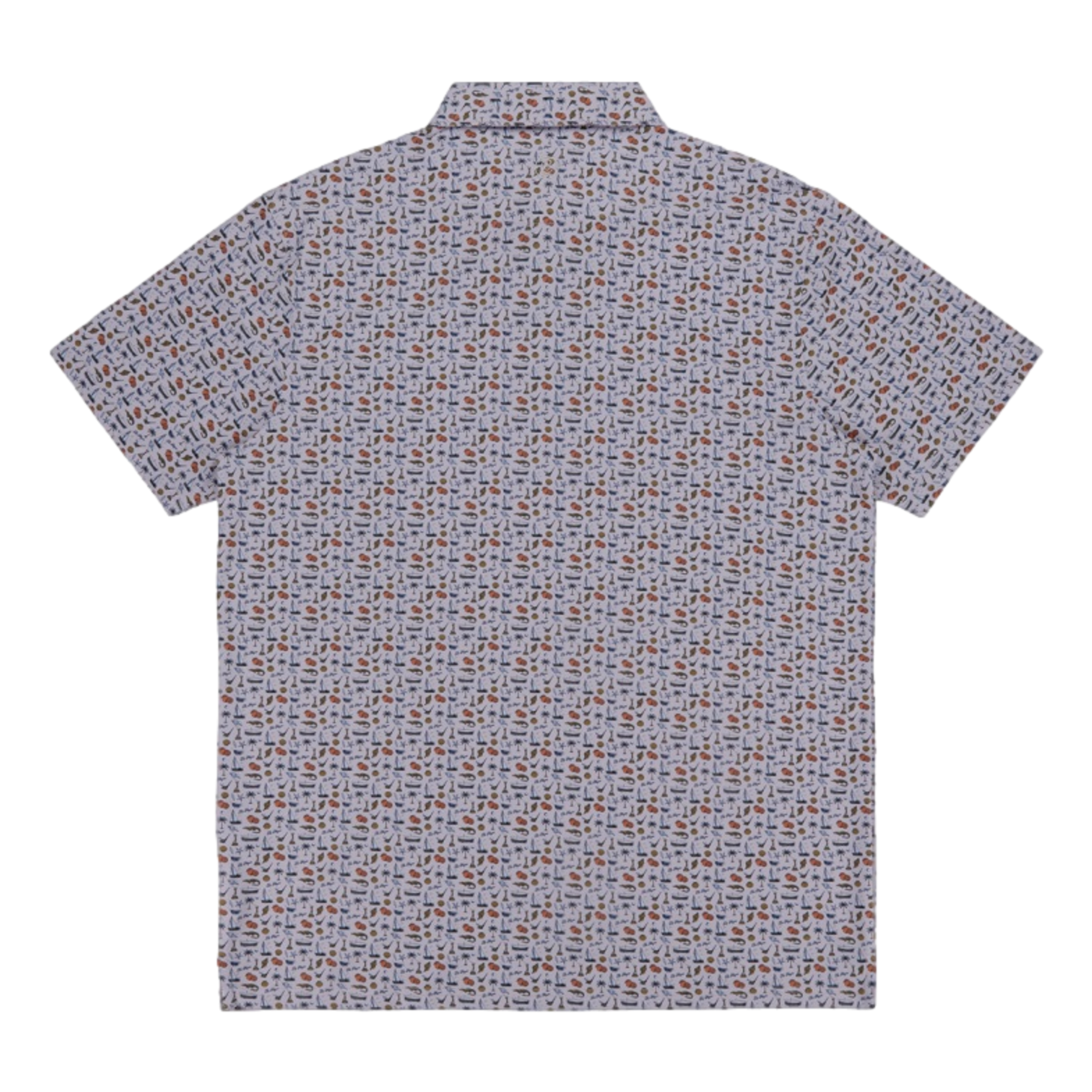 Players Garb Printed Men's Golf Polo Shirt