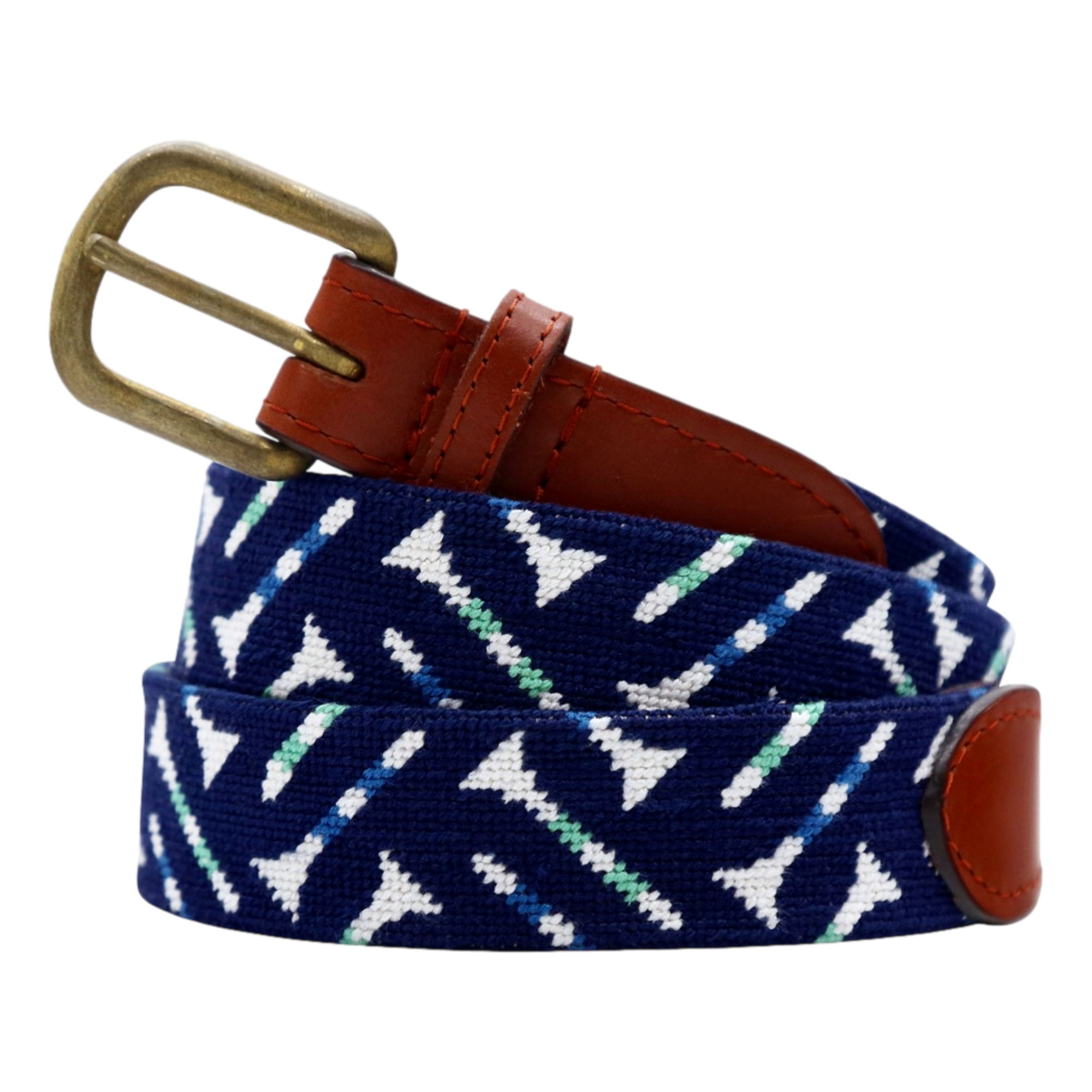 Golf Tee Hand Stitched Men's Golf Belt