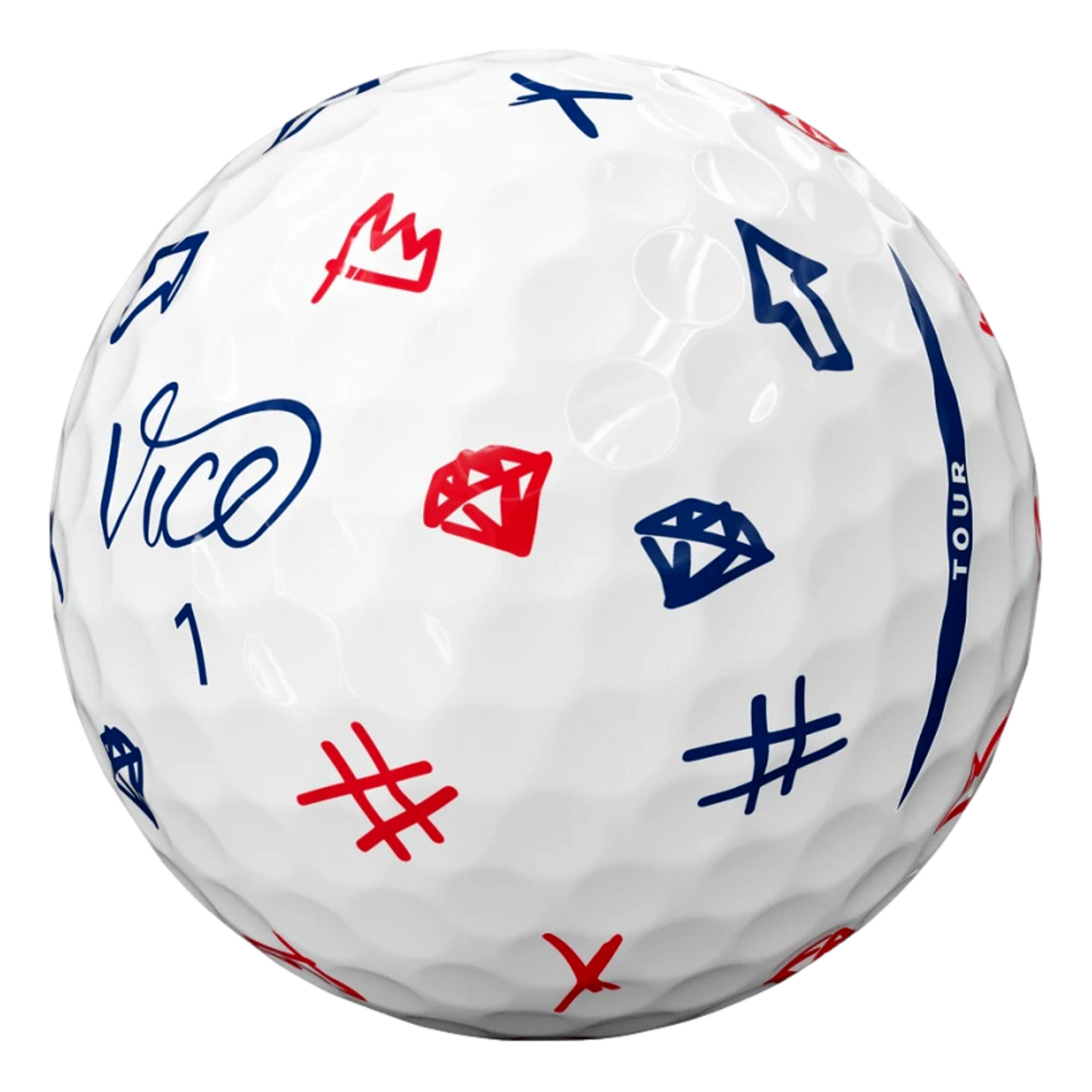Vice Tour Sketch Golf Balls