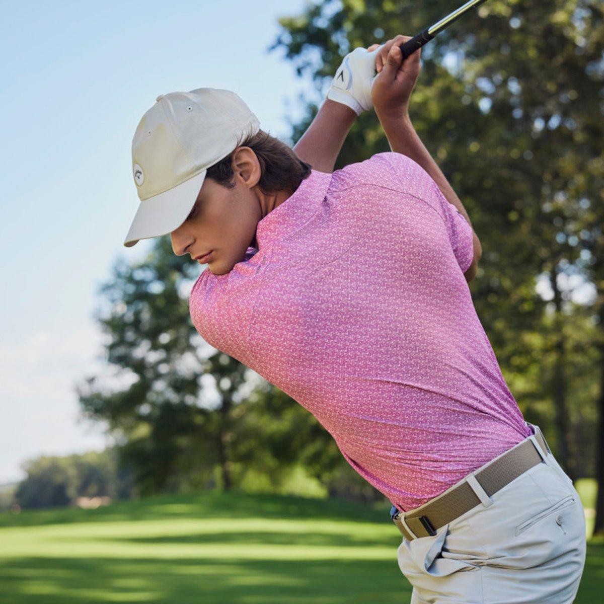 Timeless Chevron Print Men's Golf  Polo Shirt