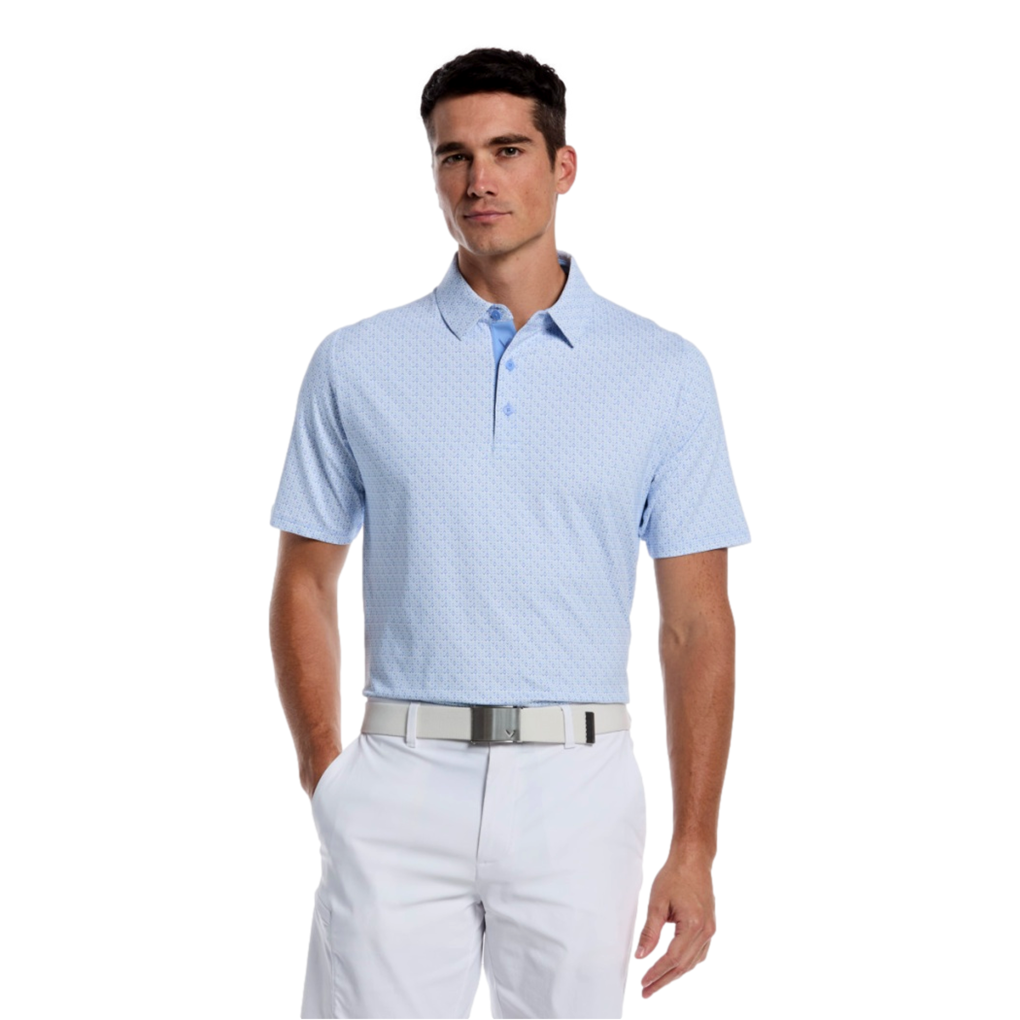 Timeless Chevron Print Men's Golf  Polo Shirt