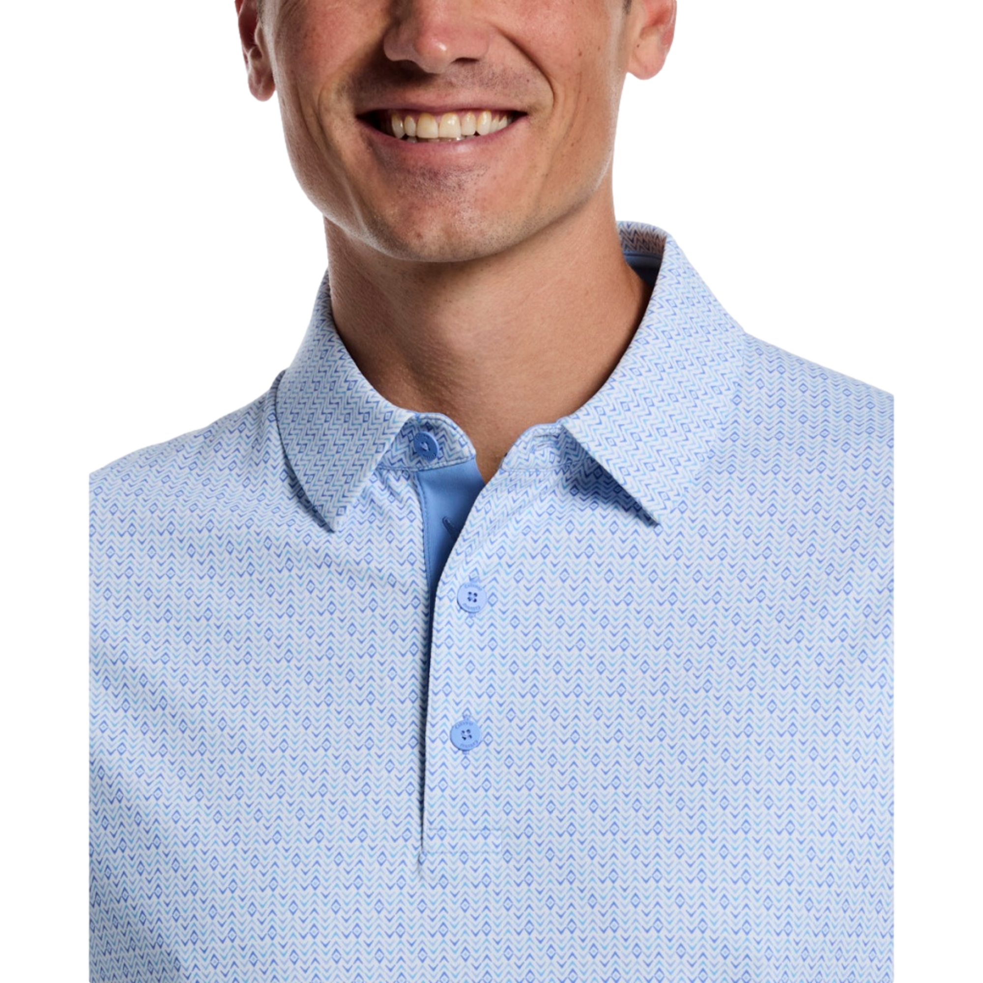 Timeless Chevron Print Men's Golf  Polo Shirt