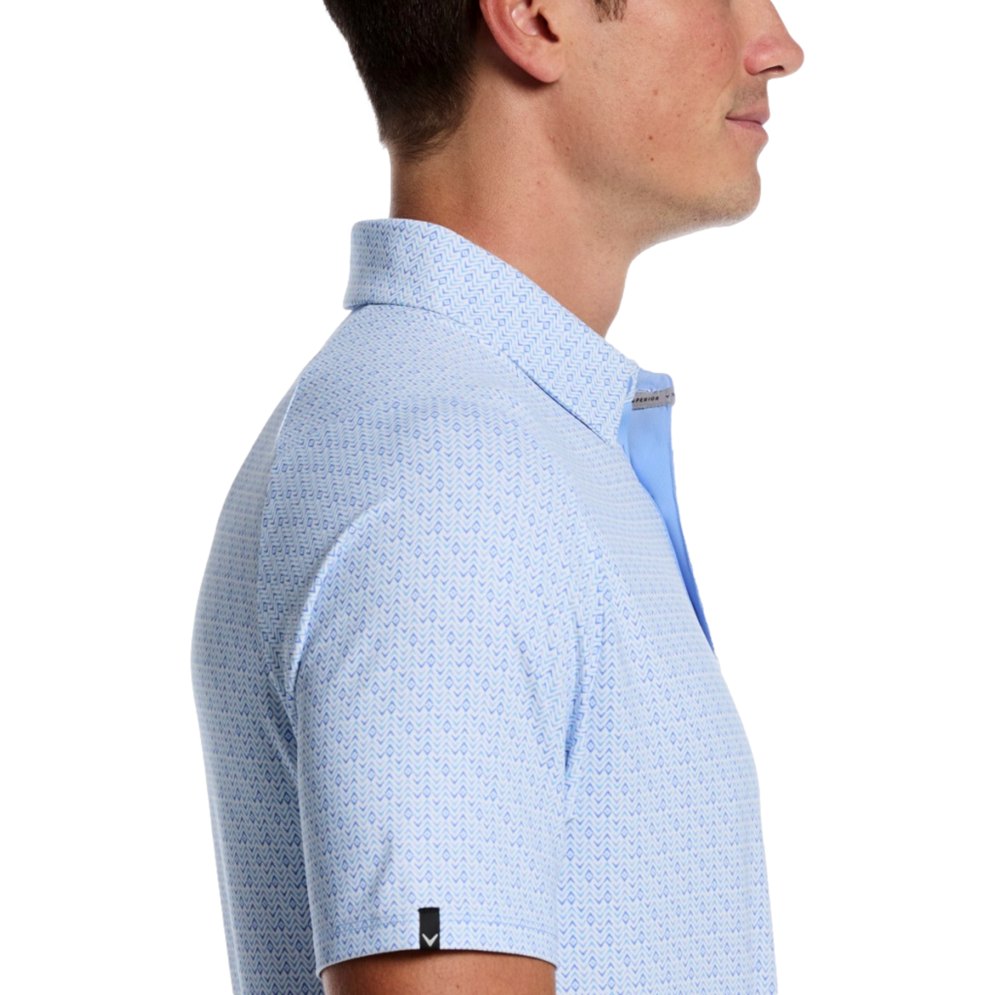Timeless Chevron Print Men's Golf  Polo Shirt
