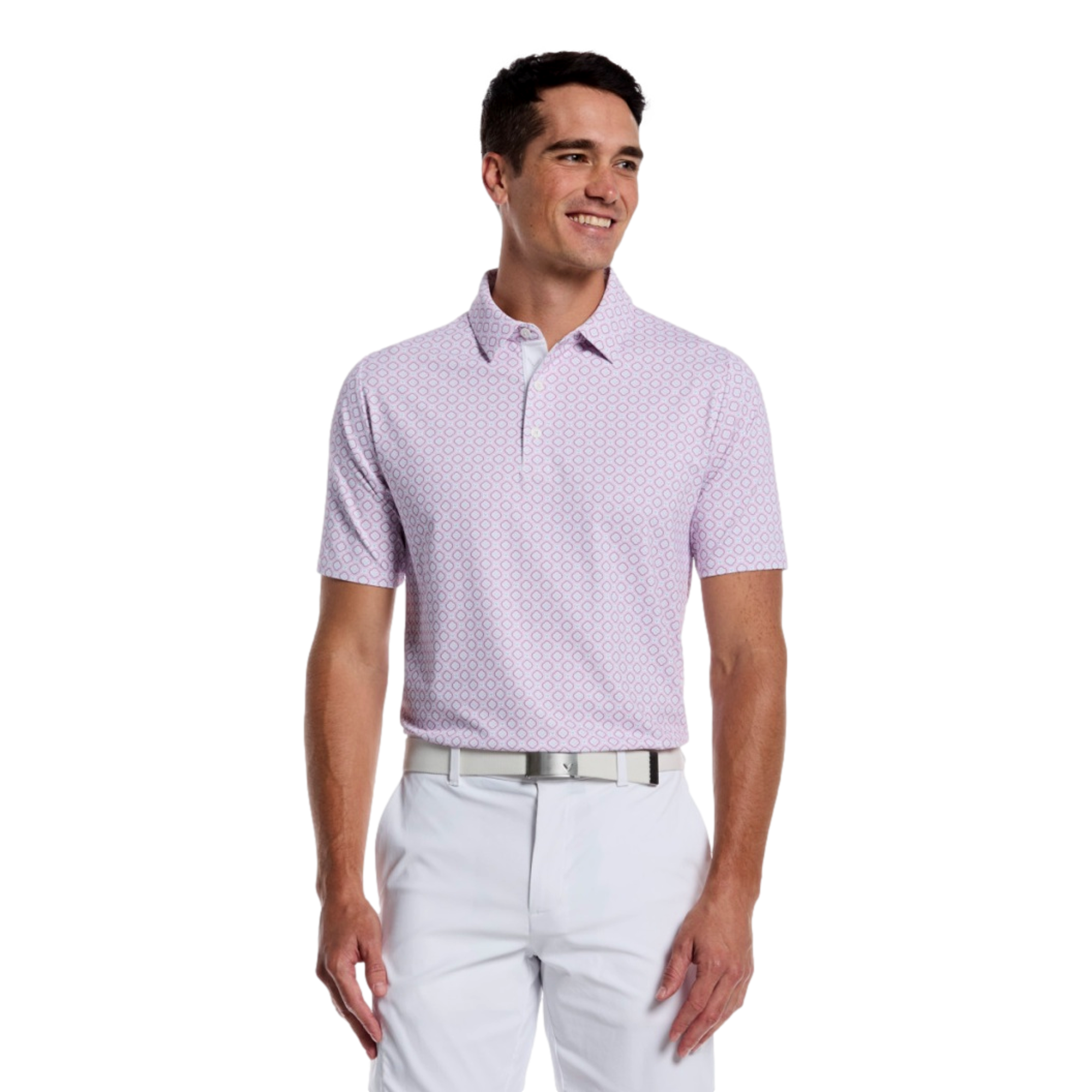 Callaway Golf Club Geo Print Men's Golf Polo Shirt
