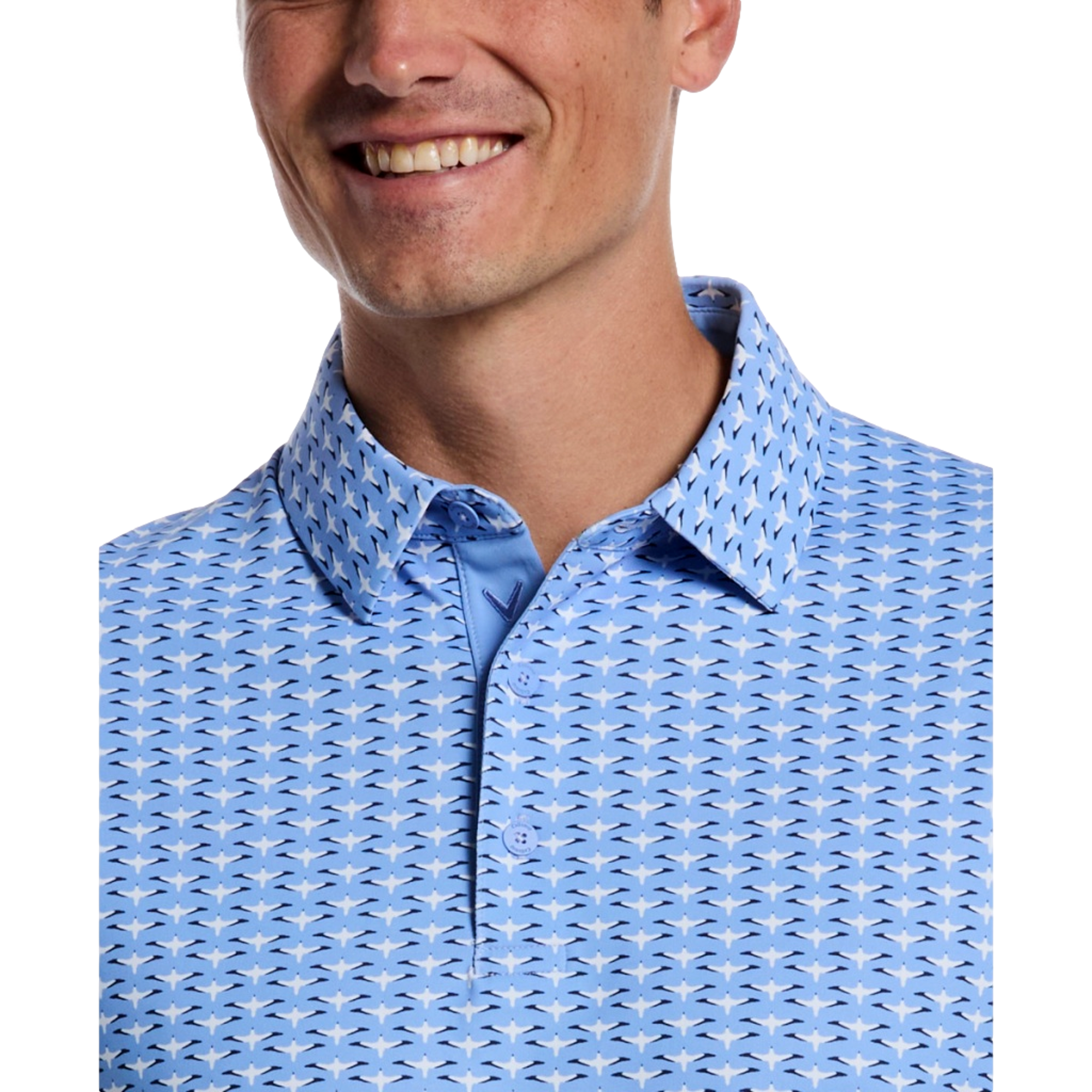 Albatross Geo Print Men's Golf  Polo Shirt