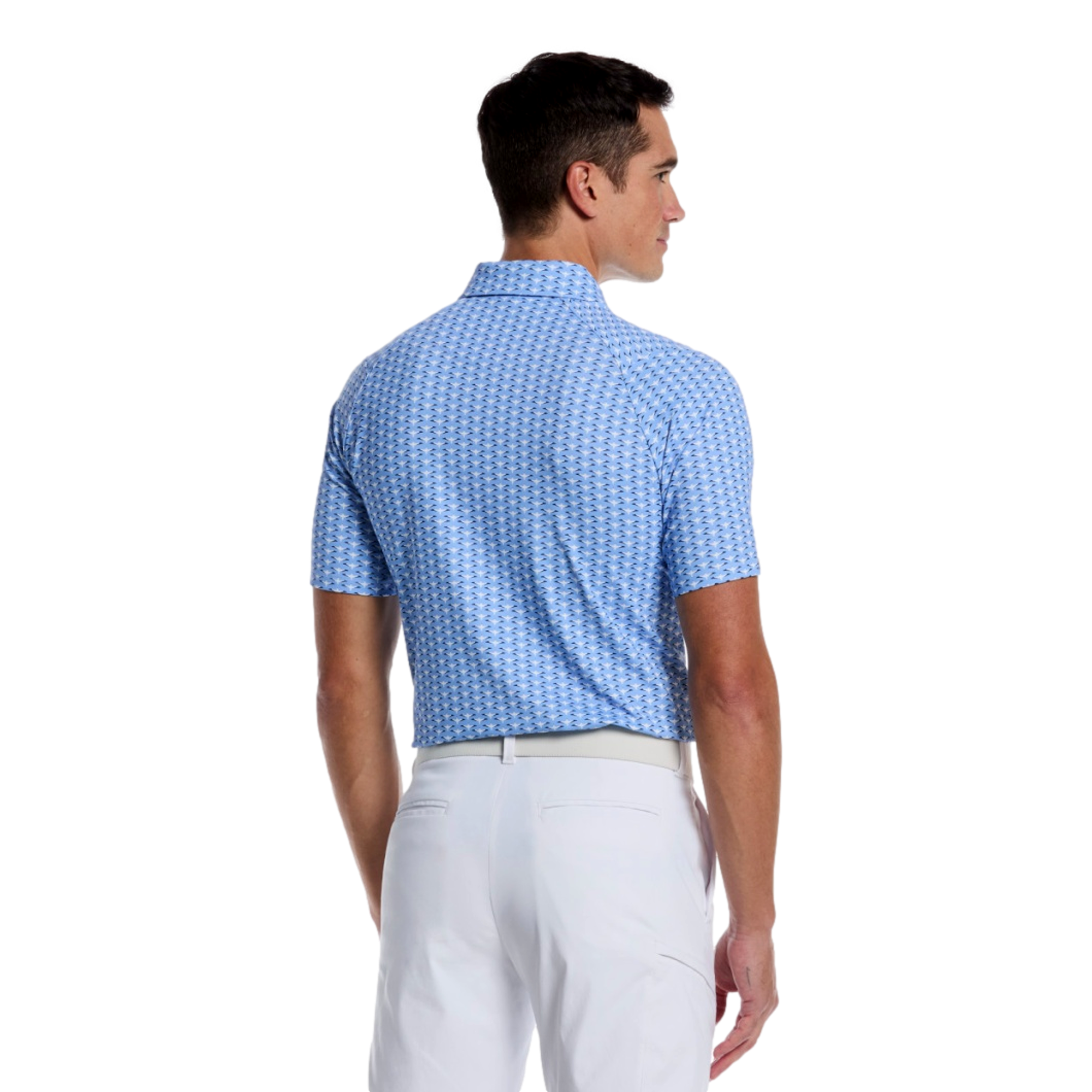 Albatross Geo Print Men's Golf  Polo Shirt