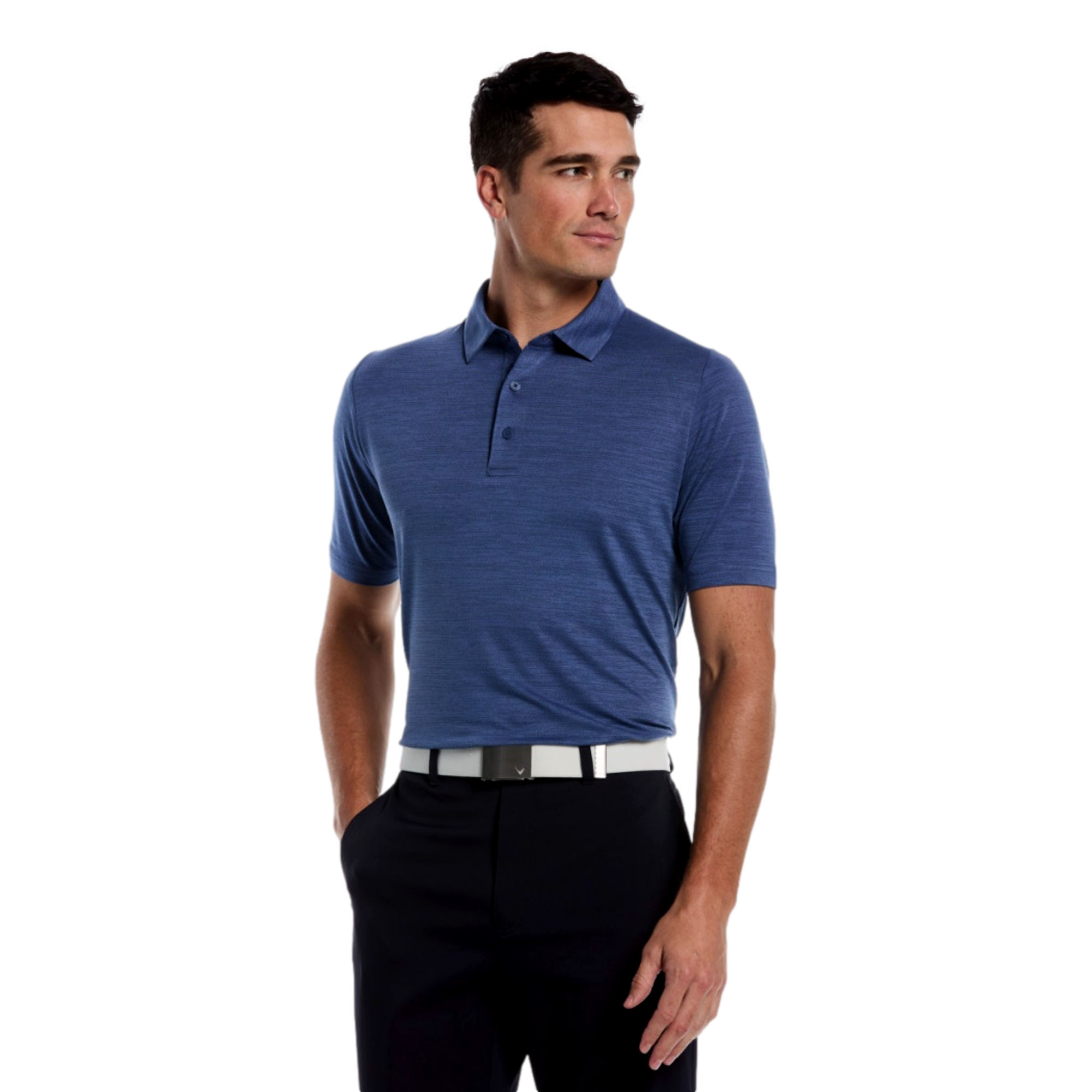 Callaway Core Heather Jacquard Men's Golf Polo Shirt