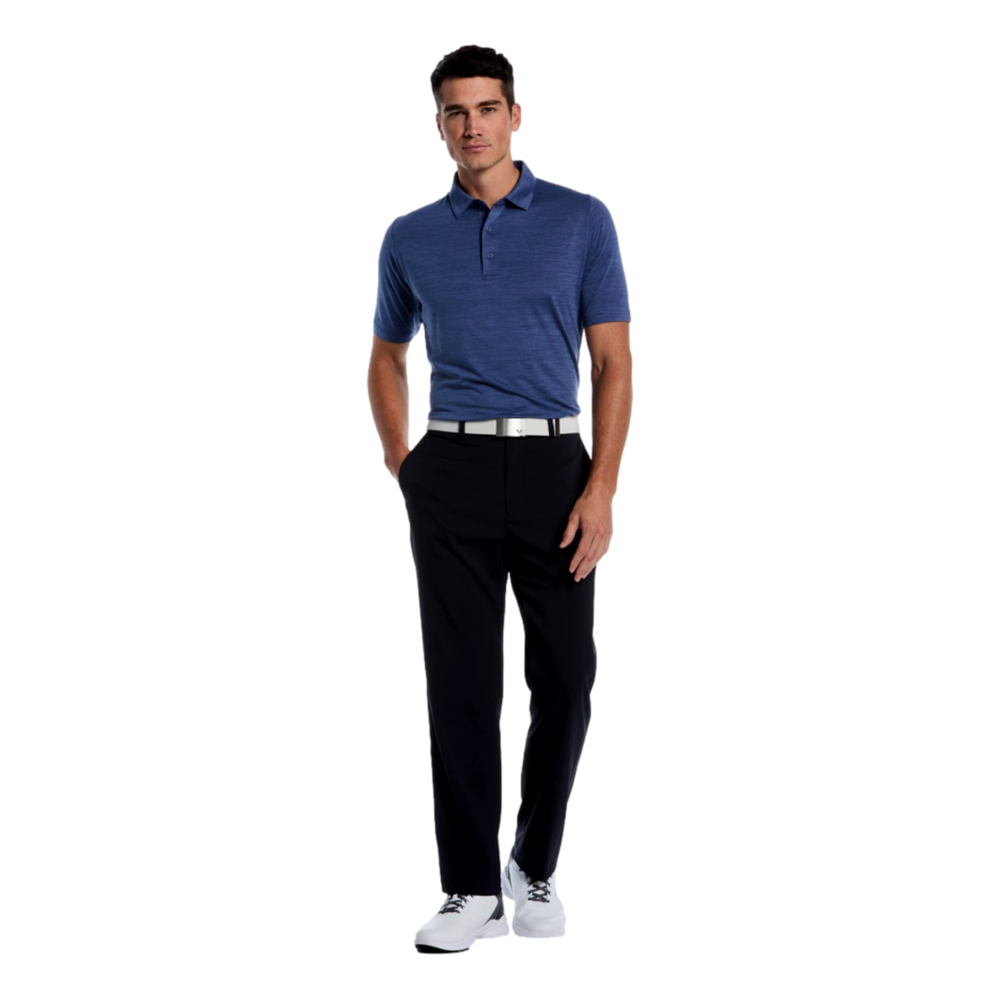 Core Heather Jacquard Men's Golf  Polo Shirt