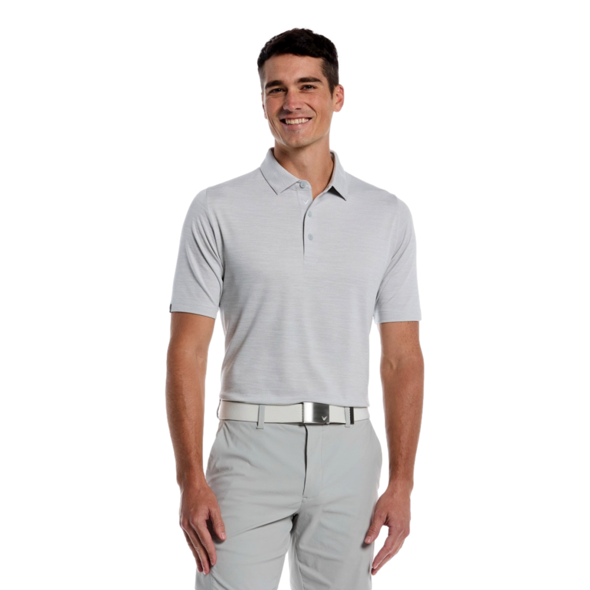 Core Heather Jacquard Men's Golf  Polo Shirt