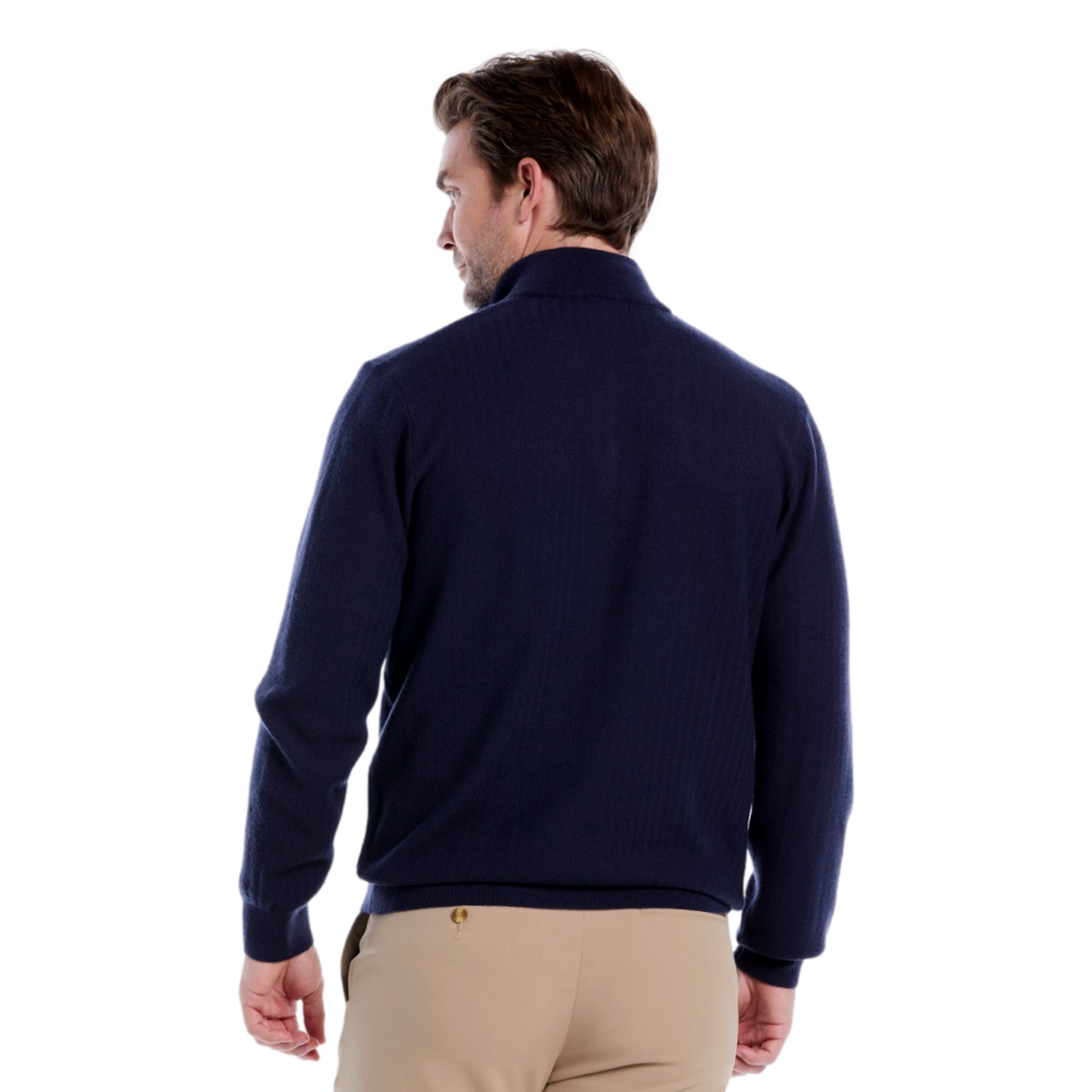 Textured Men's Golf Quarter Zip