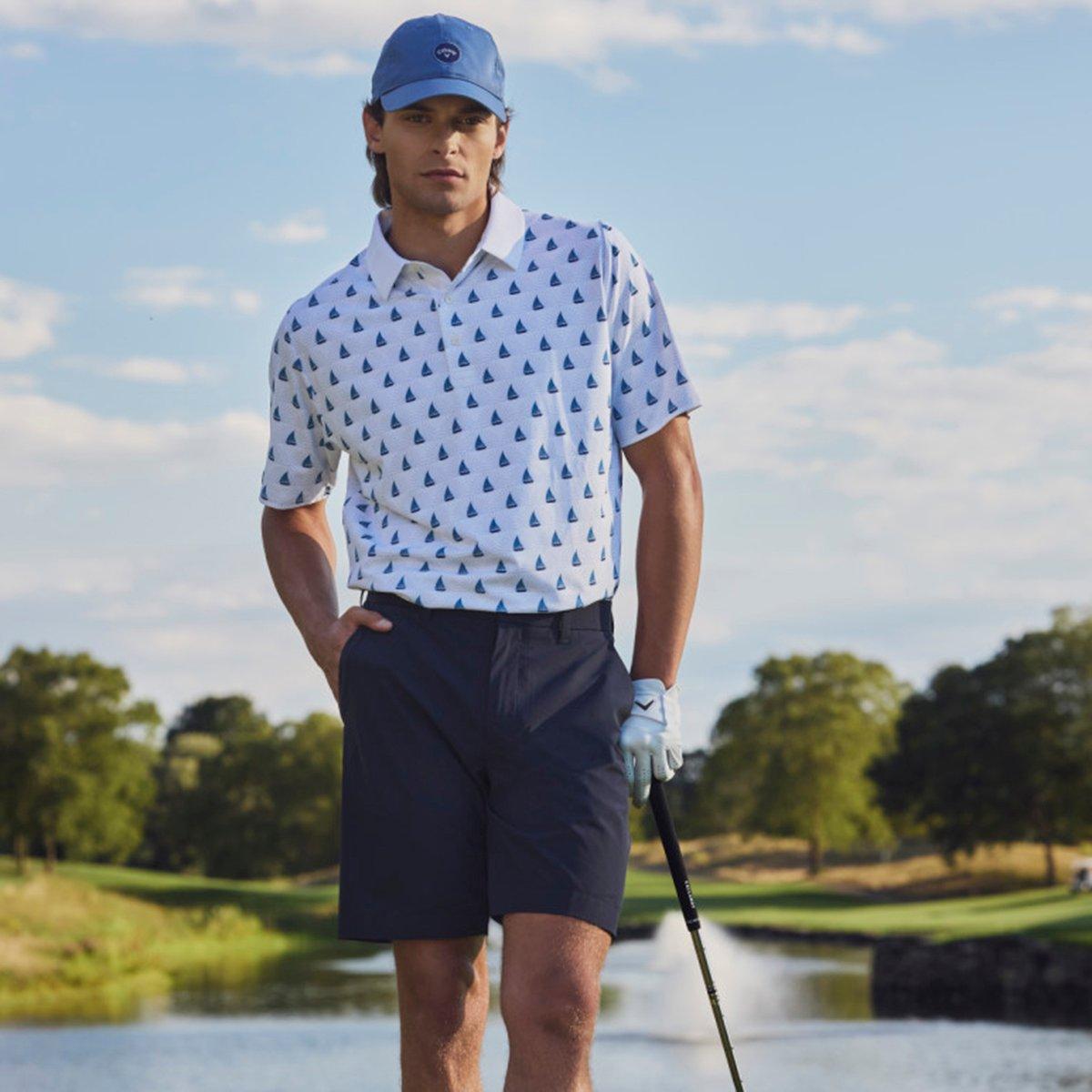 Premium Flat Front Ergo 9" Men's Golf Shorts