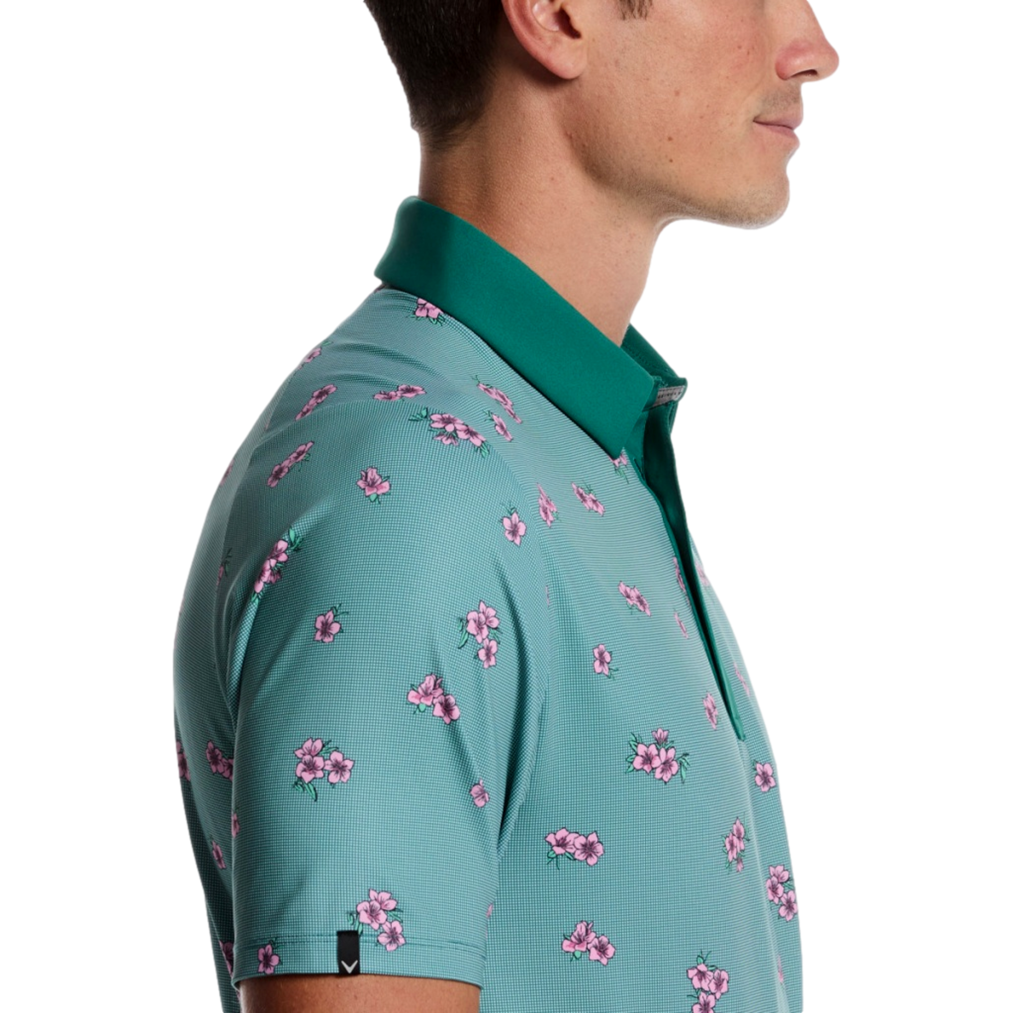 Azalea Gingham Print Men's Golf  Polo Shirt