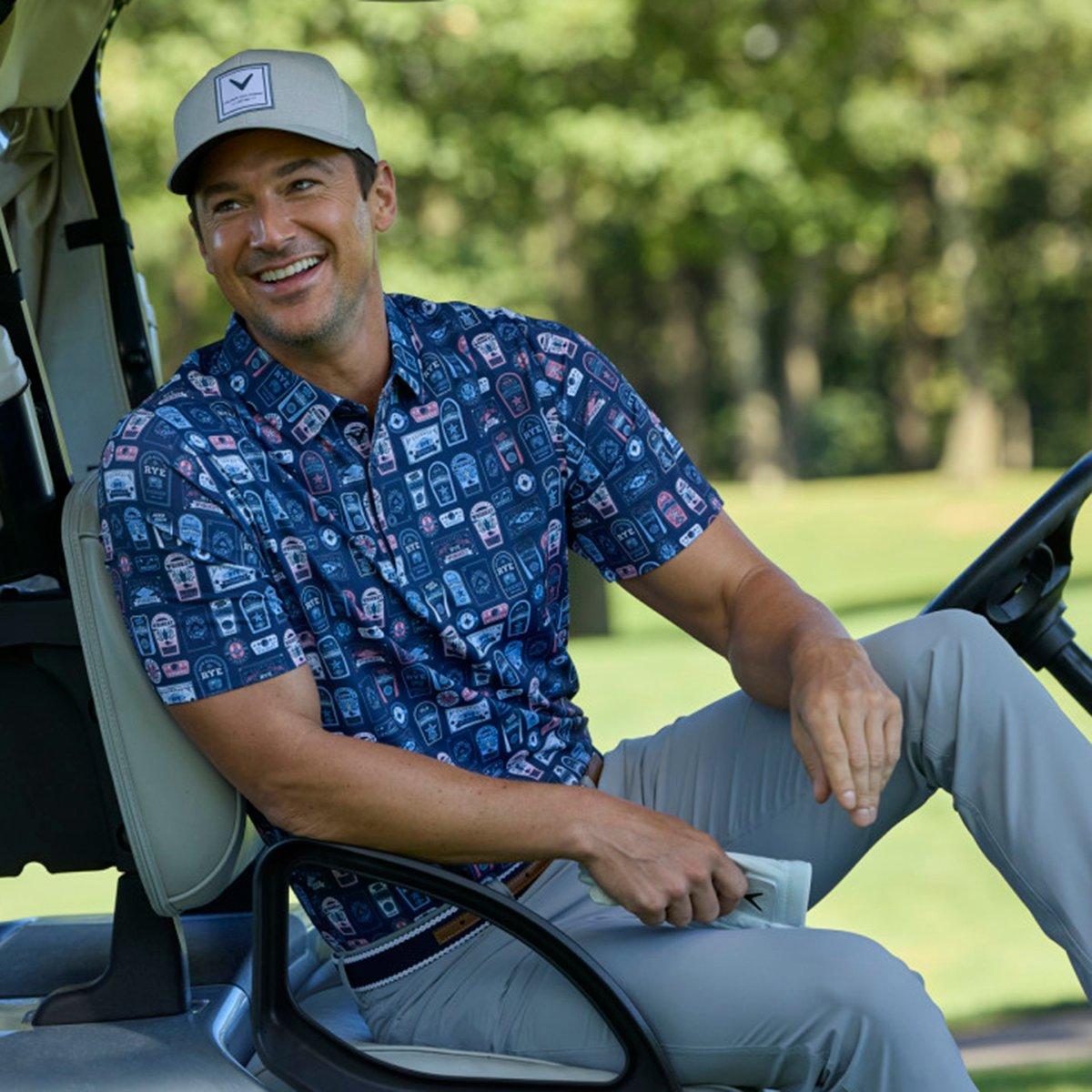 Whiskey Ace Print Men's Golf  Polo Shirt