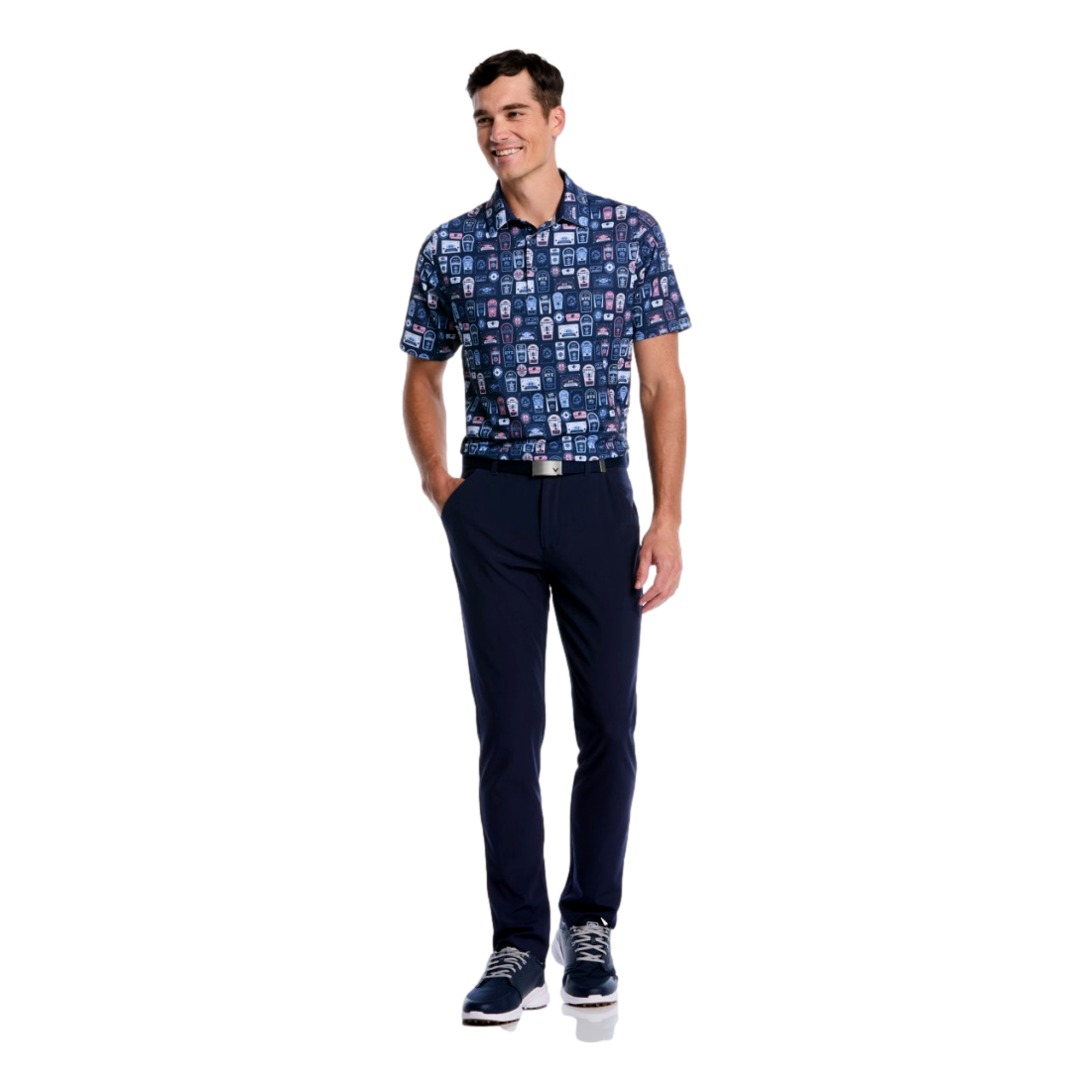 Whiskey Ace Print Men's Golf  Polo Shirt