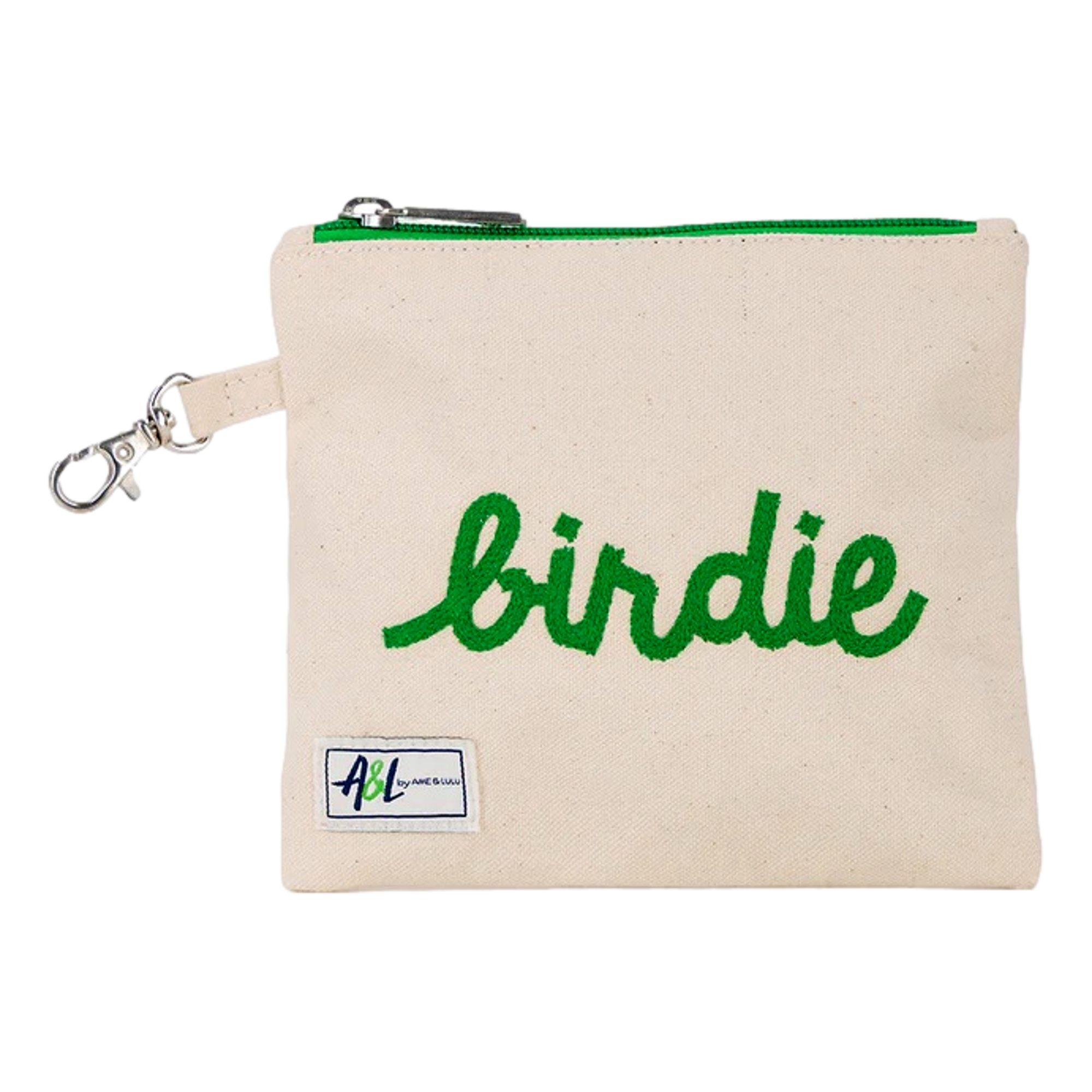Birdie Stitched Tee Golf Pouch Bag