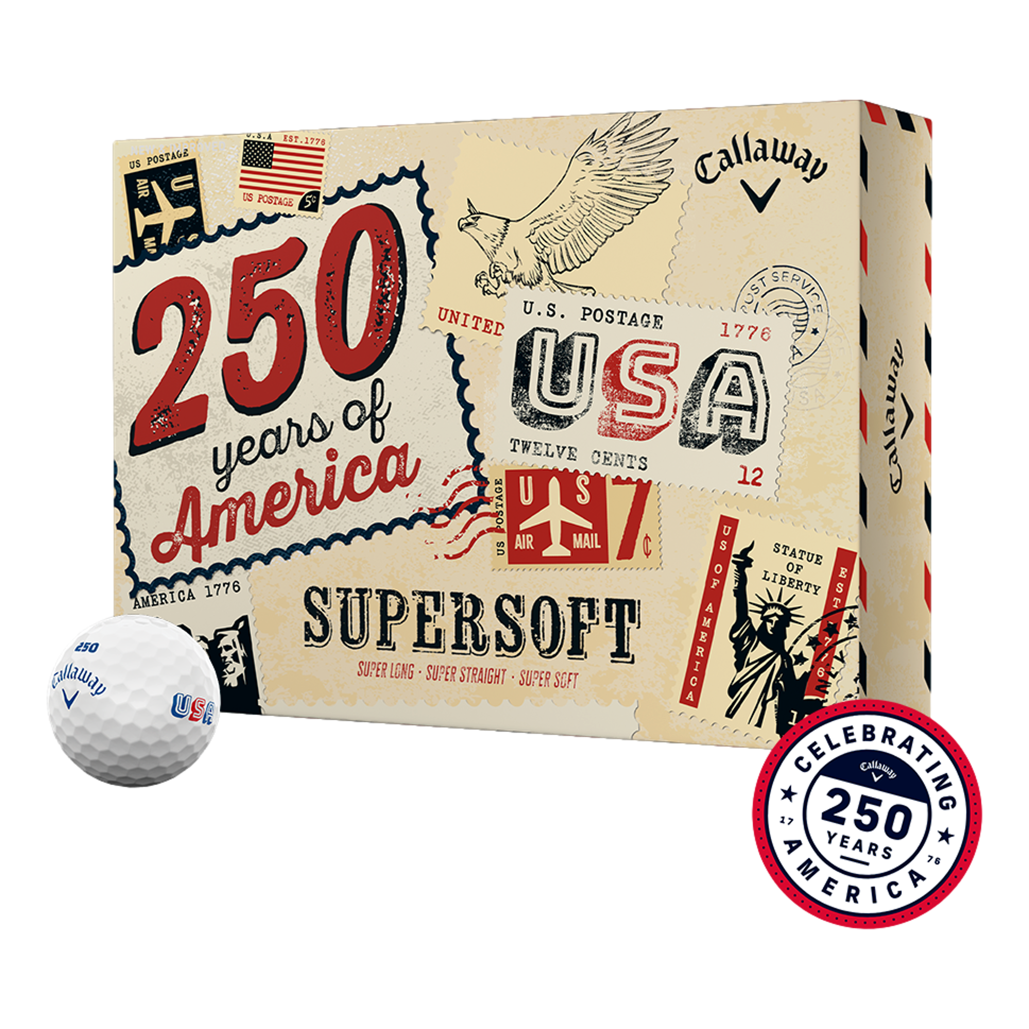 Supersoft USA 250 Golf Balls 2026