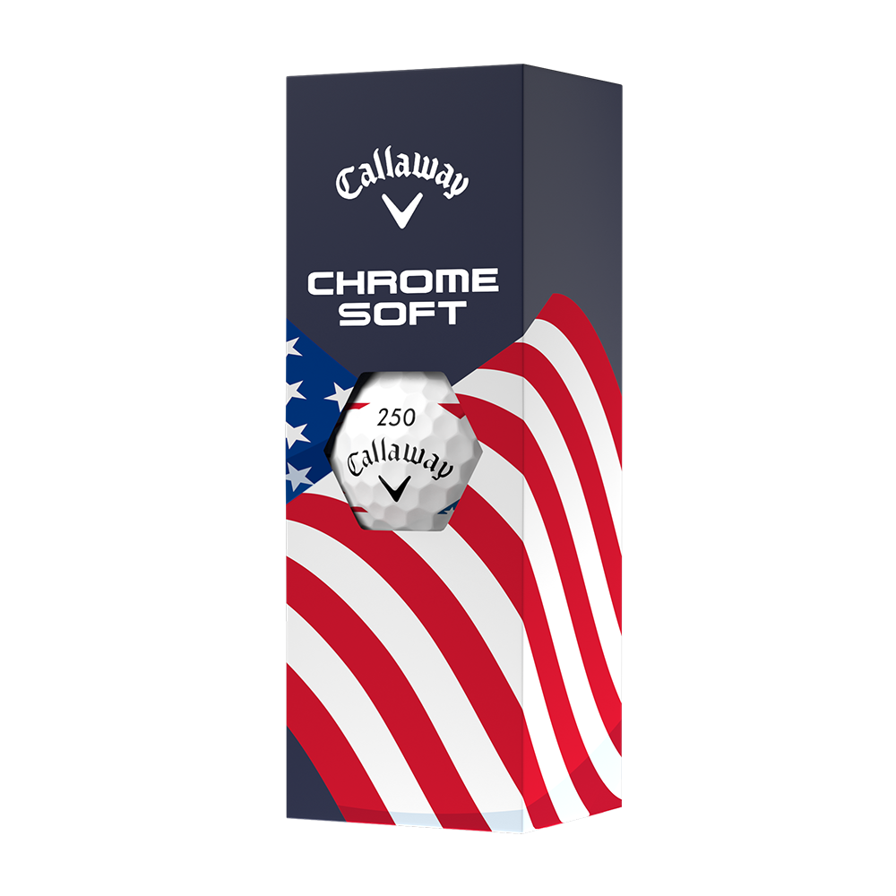Chrome Soft USA Stripe Golf Balls