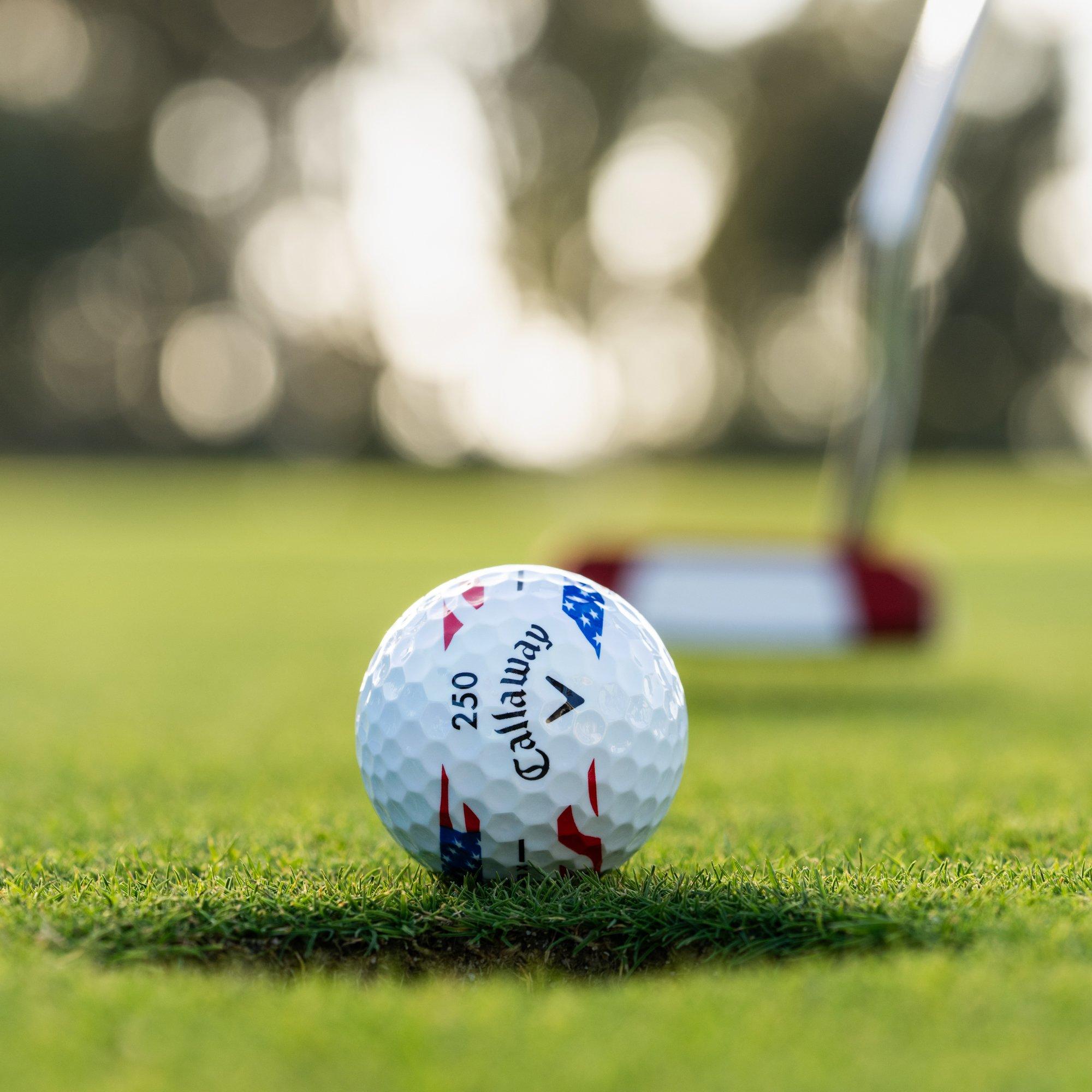 Chrome Soft USA Stripe Golf Balls