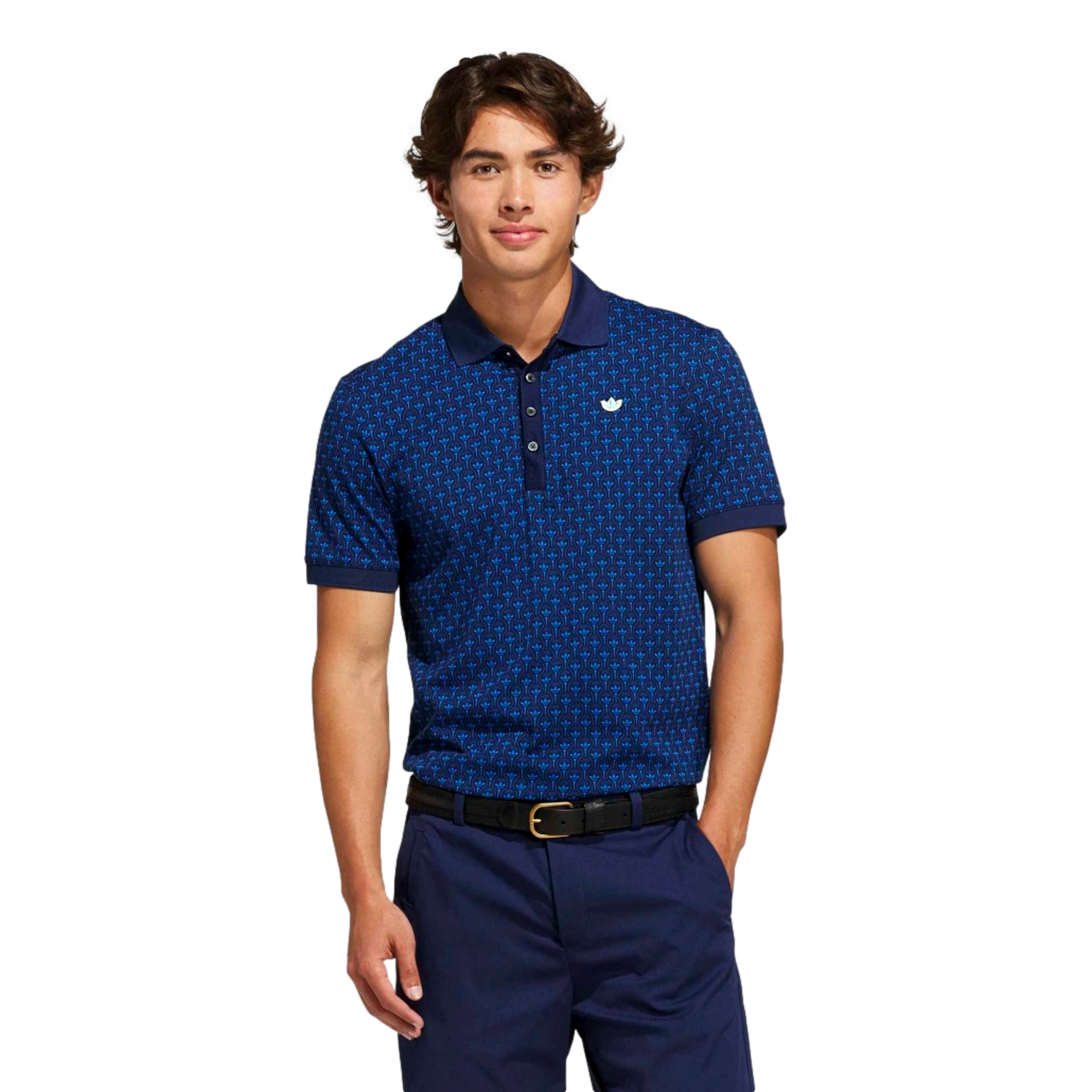 Originals All Over Trefoil Print Men's Golf Polo Shirt