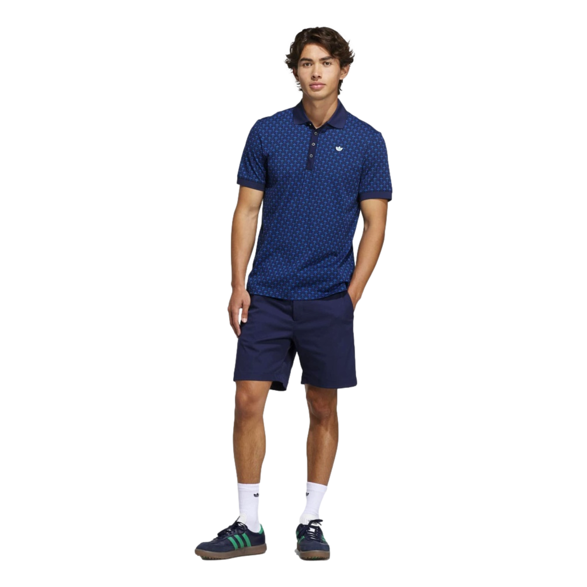 Originals All Over Trefoil Print Men's Golf Polo Shirt