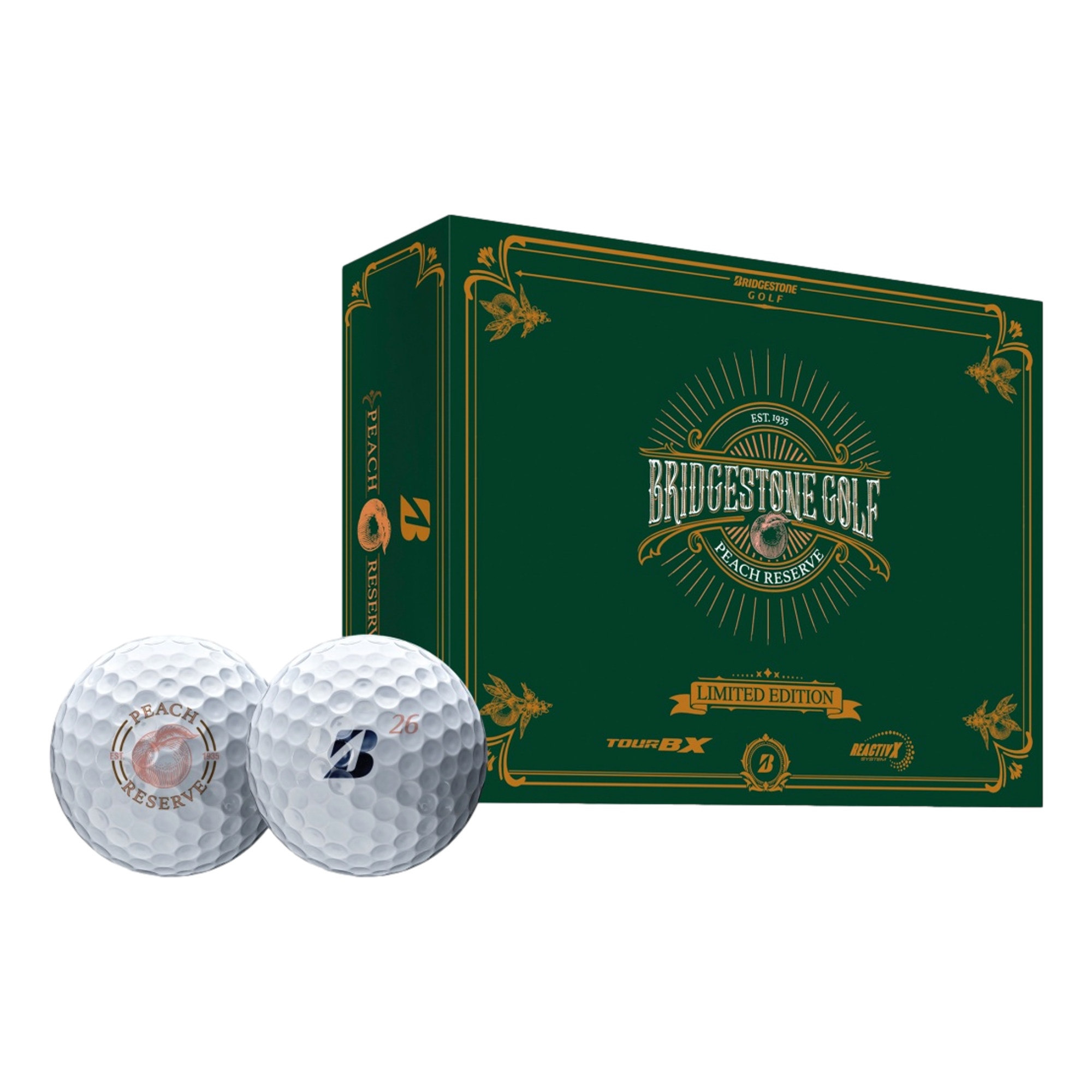 Tour B RX Peach Reserve Golf Balls