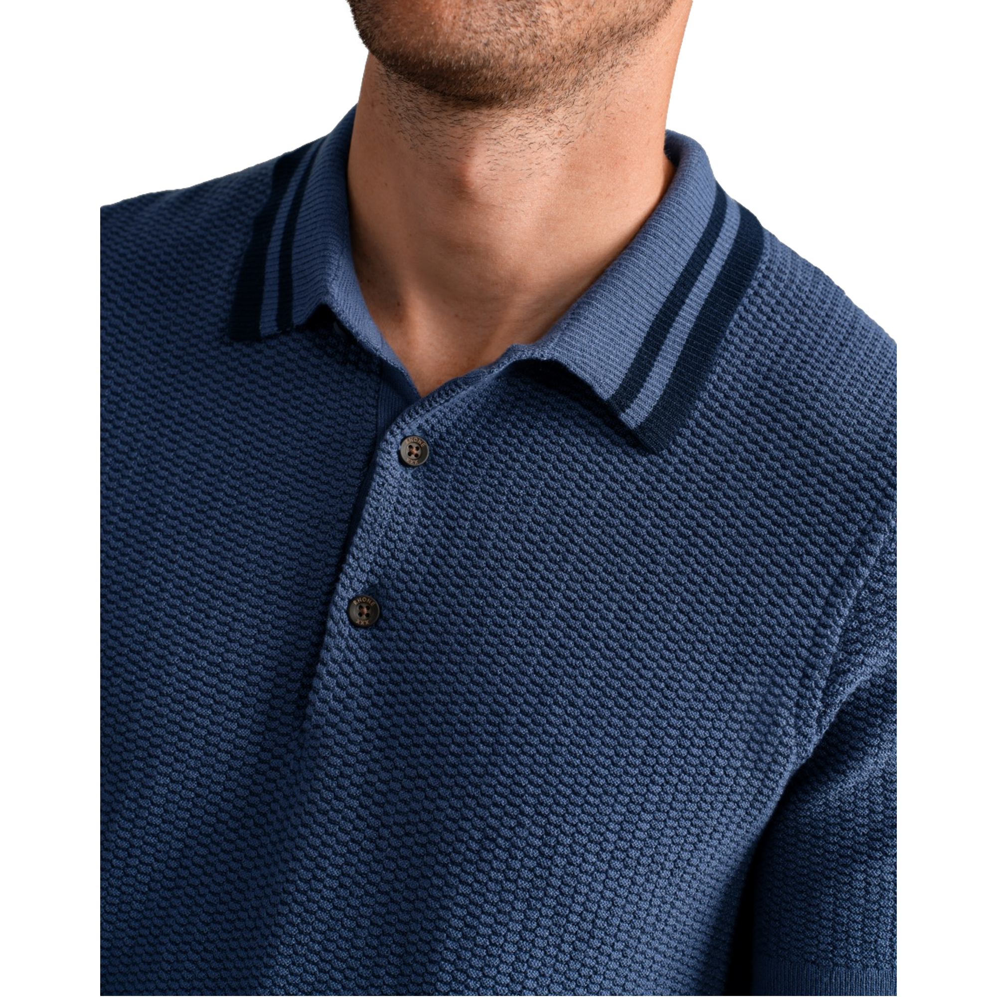 Fine Knit Sweater Men's Golf Polo Shirt