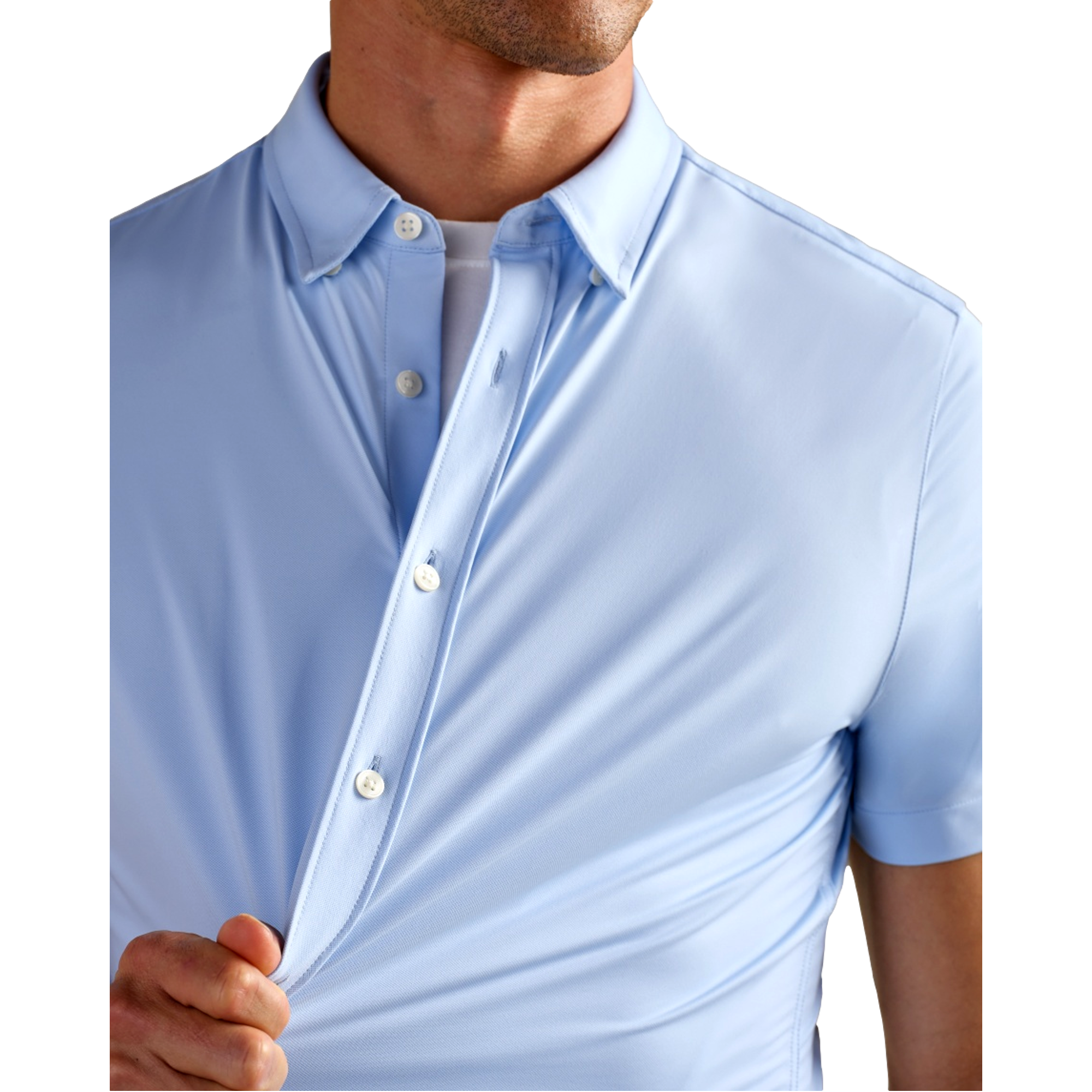 Commuter Button Up Men's Golf Polo Shirt