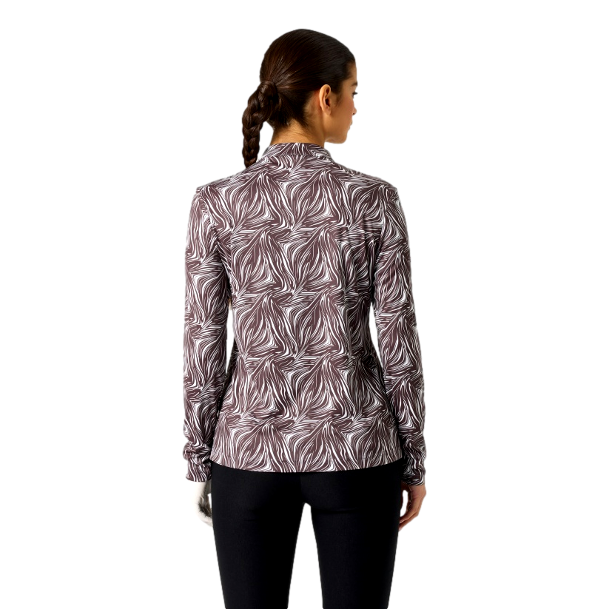 Dull Printed Women's Golf Quarter Zip