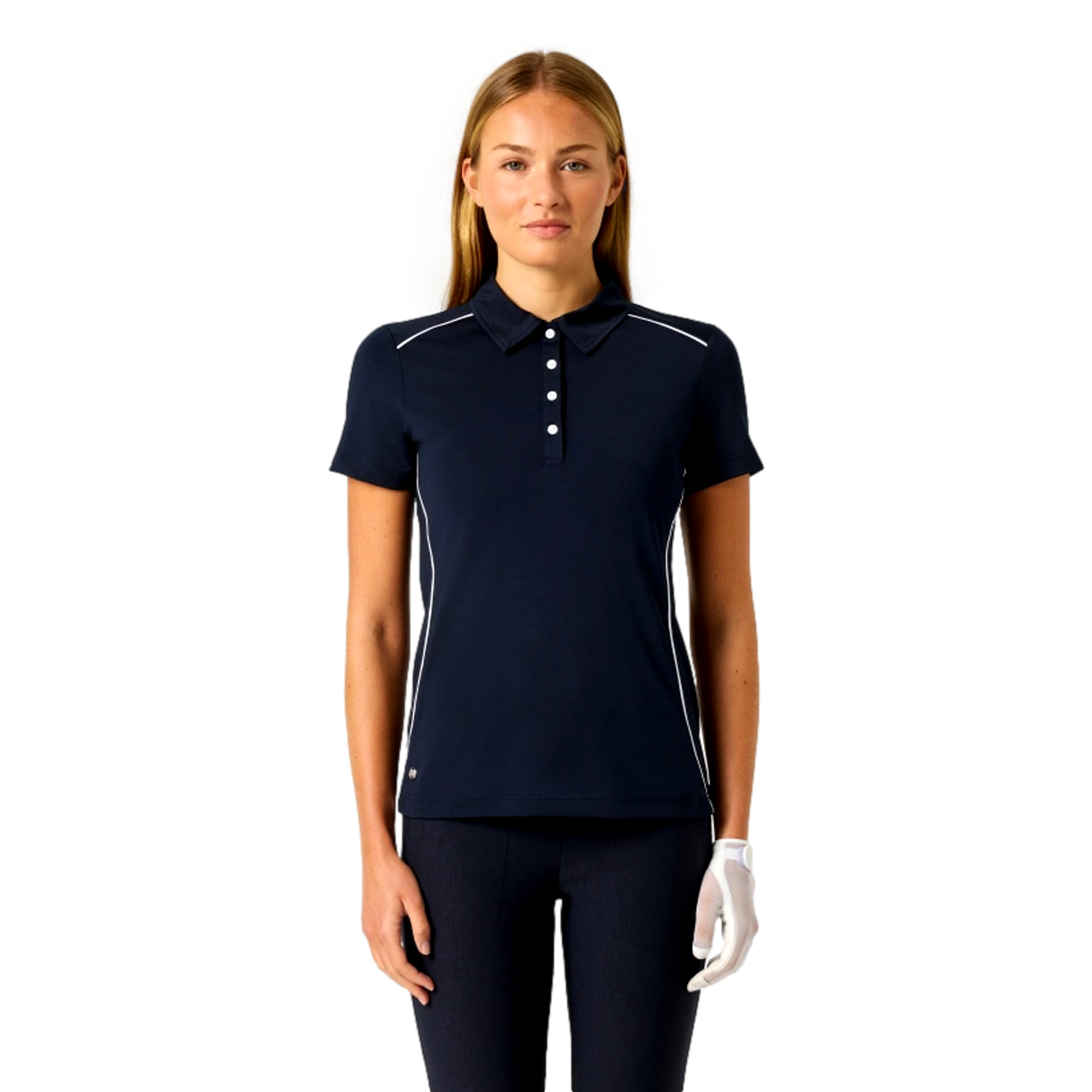 Piping Women's Short Sleeve Golf Polo