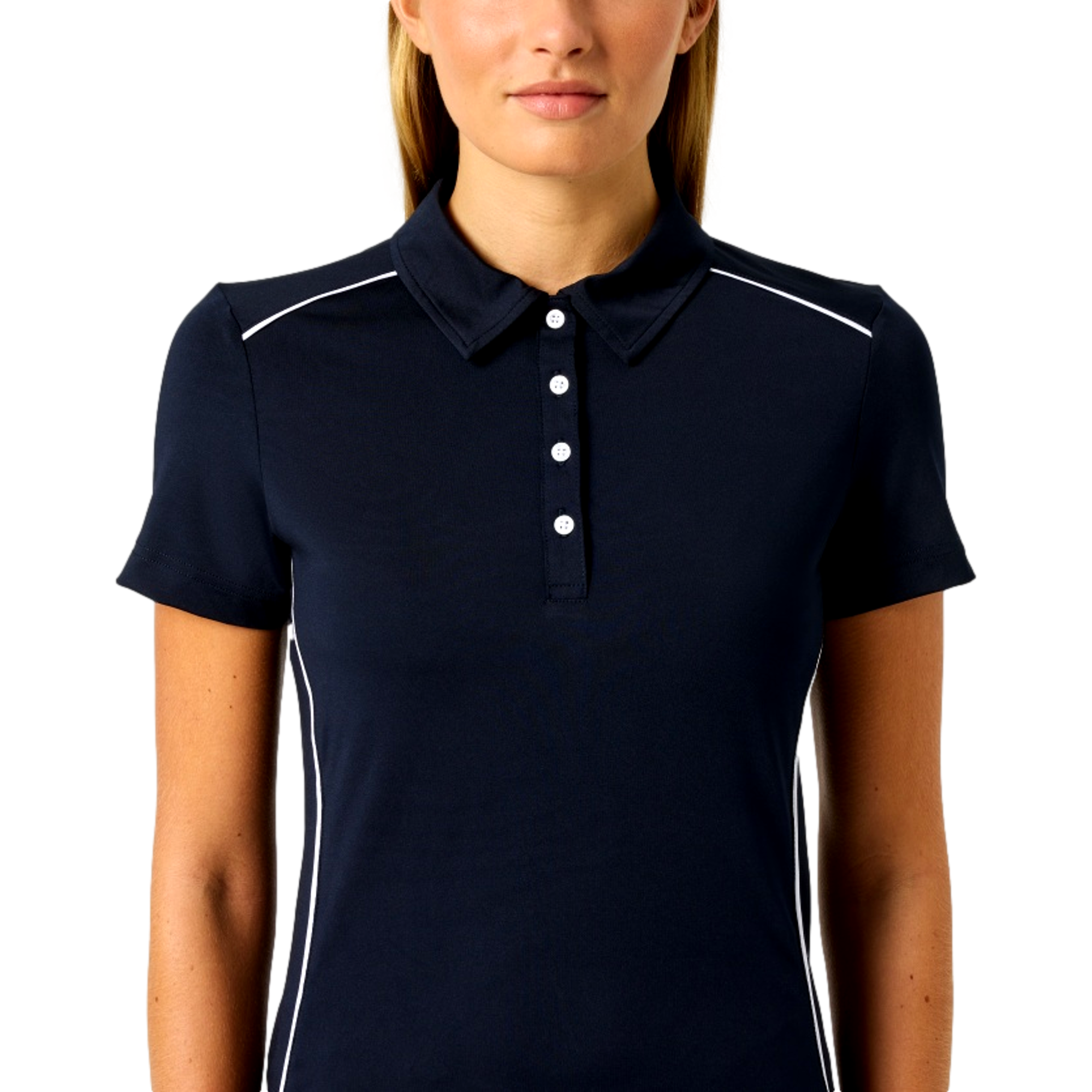Piping Women's Short Sleeve Golf Polo